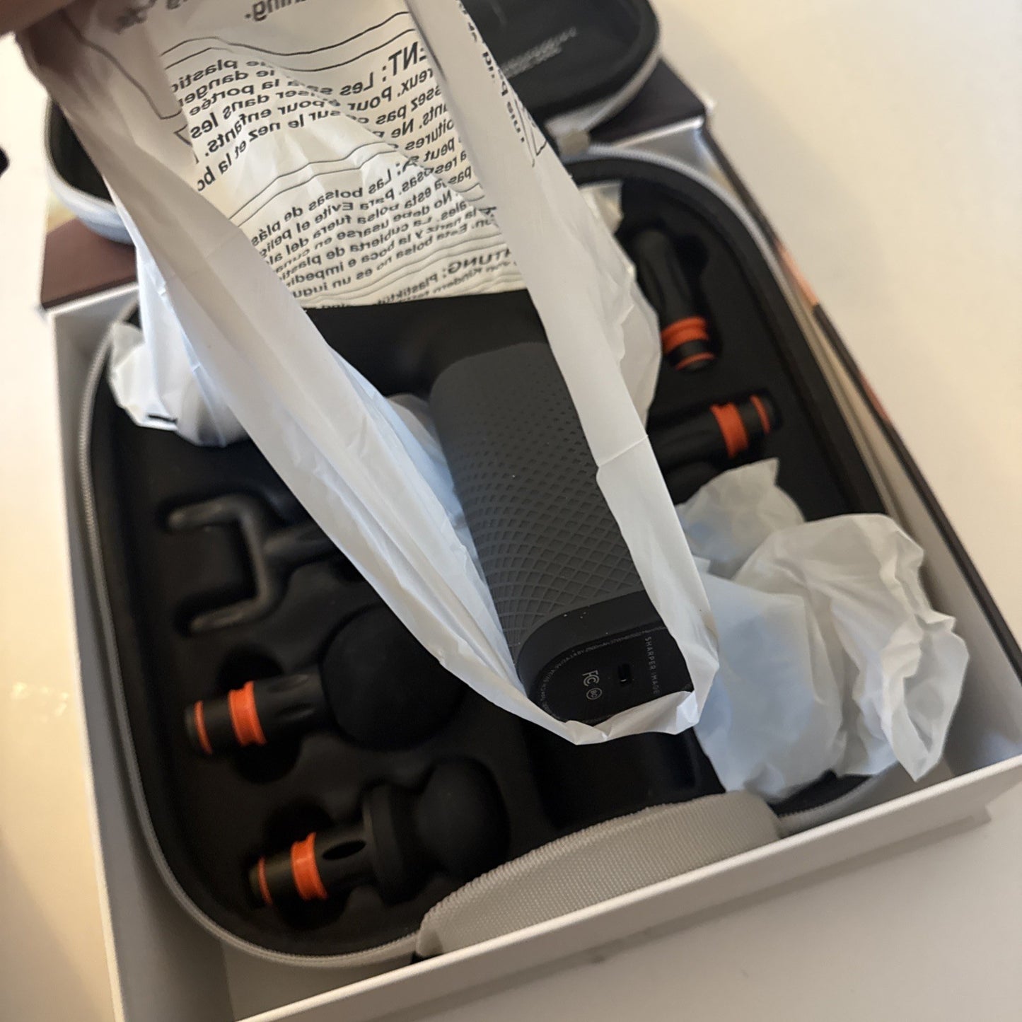 Sharper Image Powerboost Deep Tissue Percussion Massager - Black