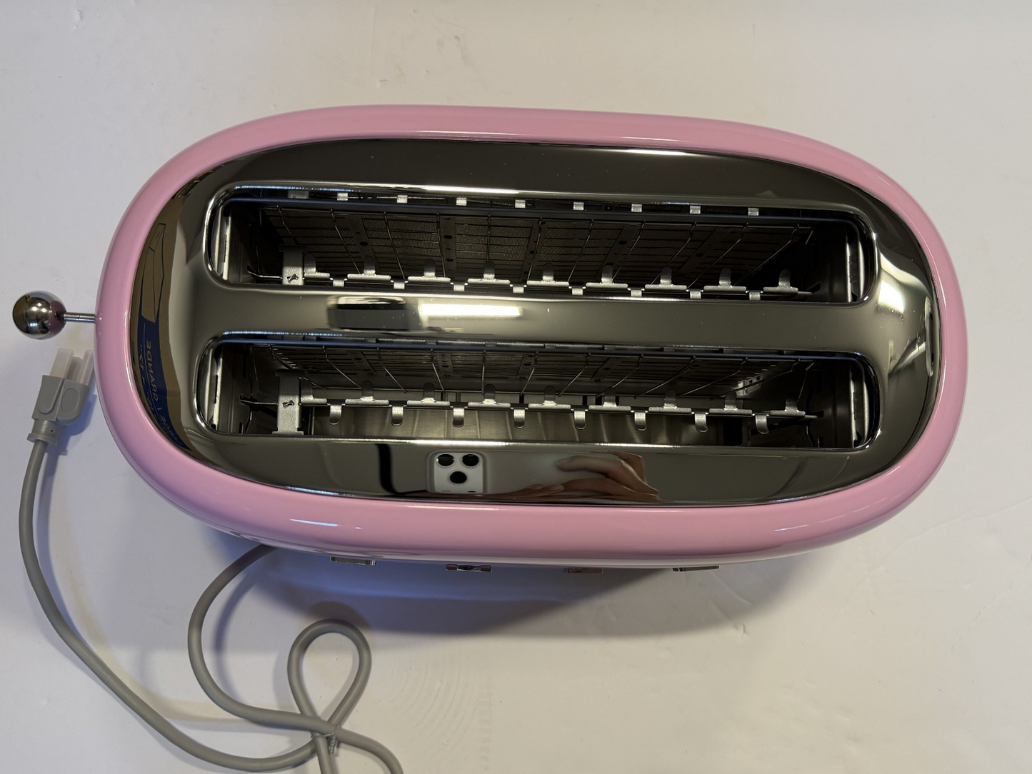 SMEG - TSF02 4-Slice Long Wide-Slot Toaster - PINK (open box)