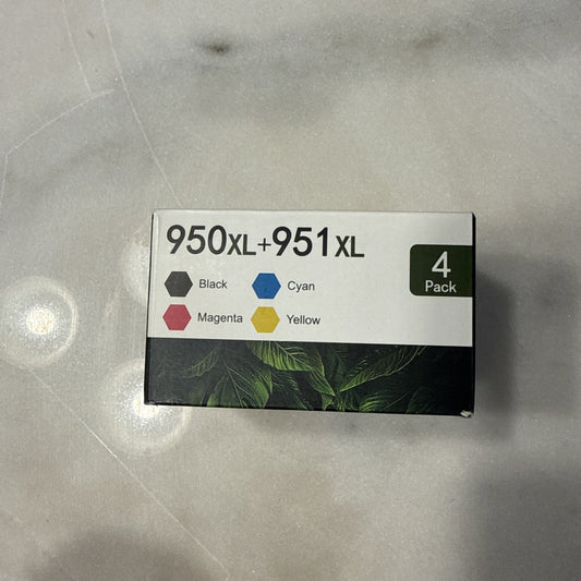 4Pack 950XL 951XL Ink Cartridges for HP Officejet Pro 8610 8615 8620 8630 8625