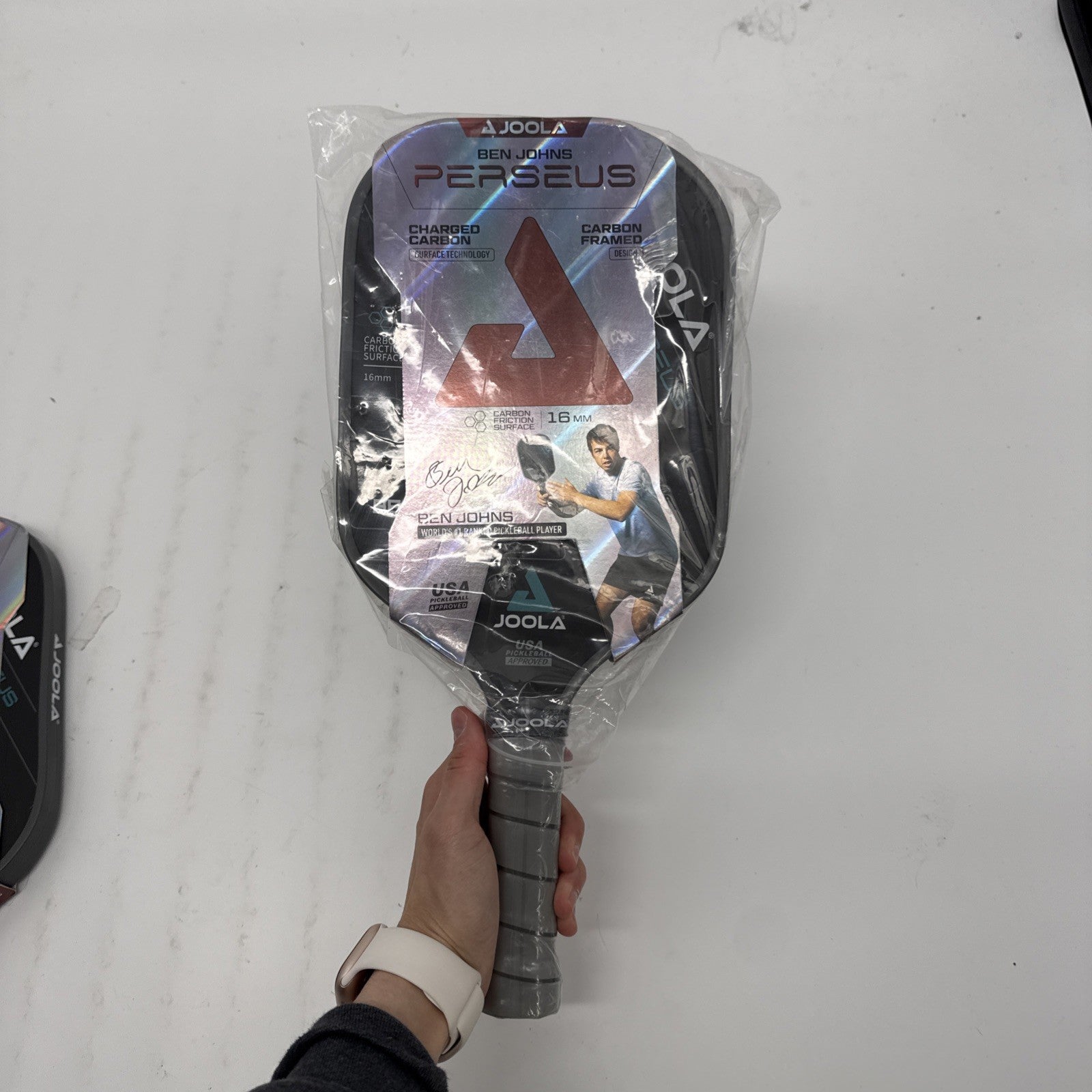 Joola Ben Johns PERSEUS CFS 16mm Carbon Pickleball Paddle - Black Brand New!