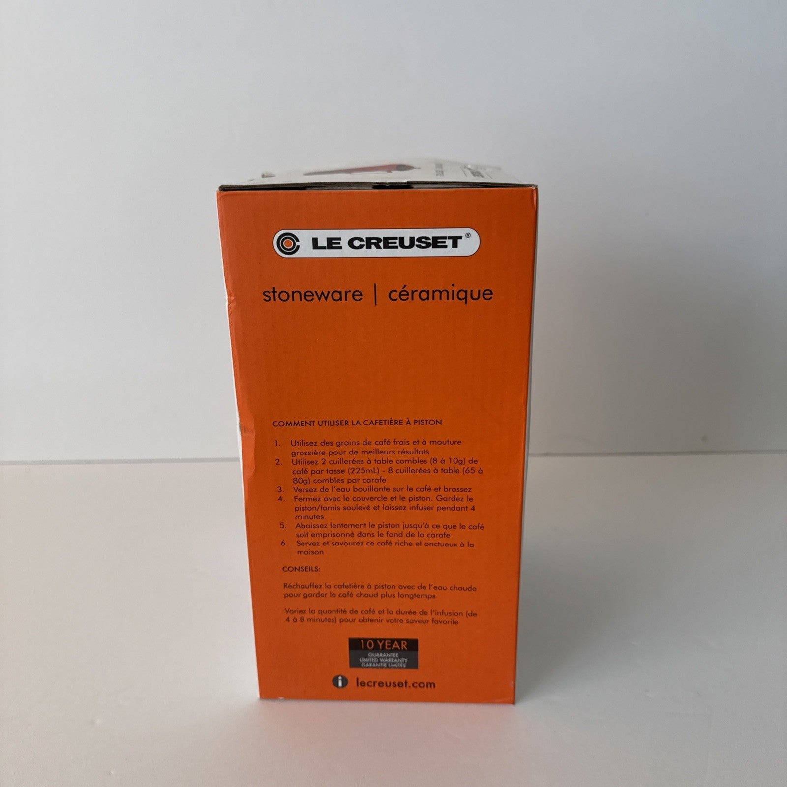 Le Creuset Stoneware 34 Ounce Marble Collection French Press -tested