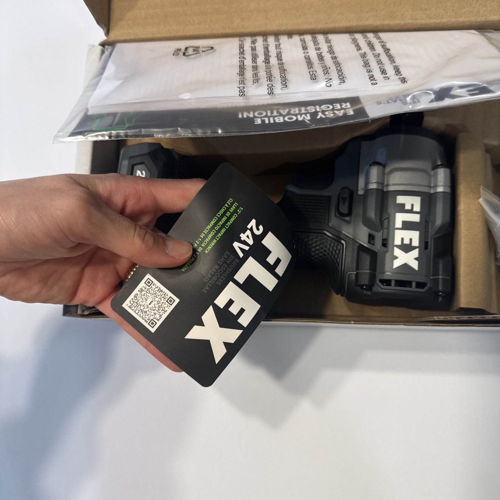 Flex FX1431-Z 24V 1/2 Cordless Compact Impact Gun 450ftlbs Torque Tool Only New
