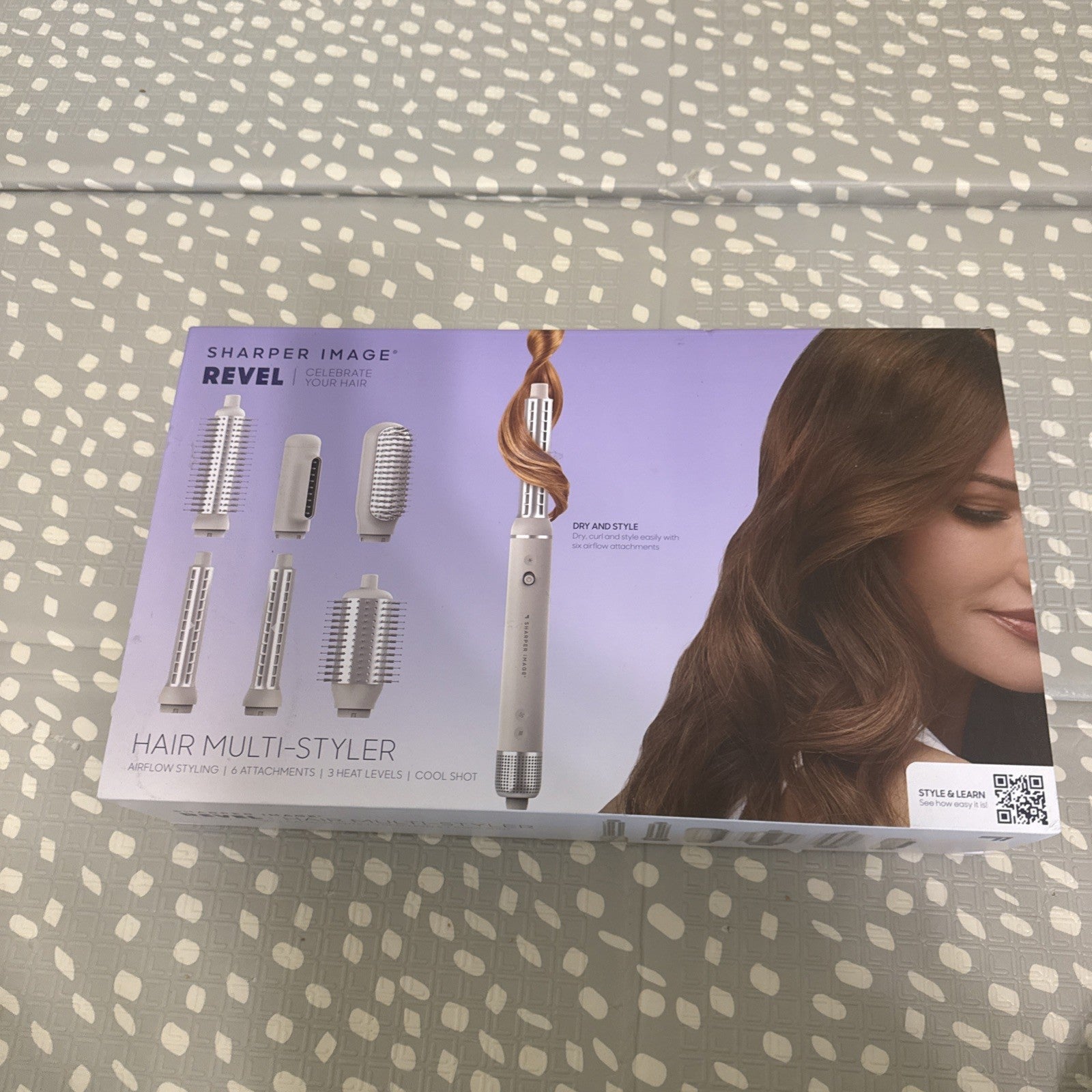Sharper Image Revel 6-in-1 Hair Multi-Styler Airflow Styler 6pc See Notes