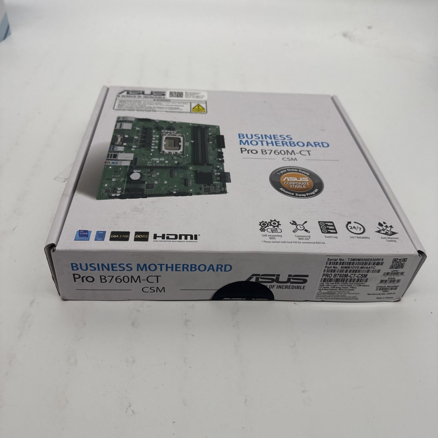 Asus Business Pro B760M-CT-CSM Motherboard LGA 1700 