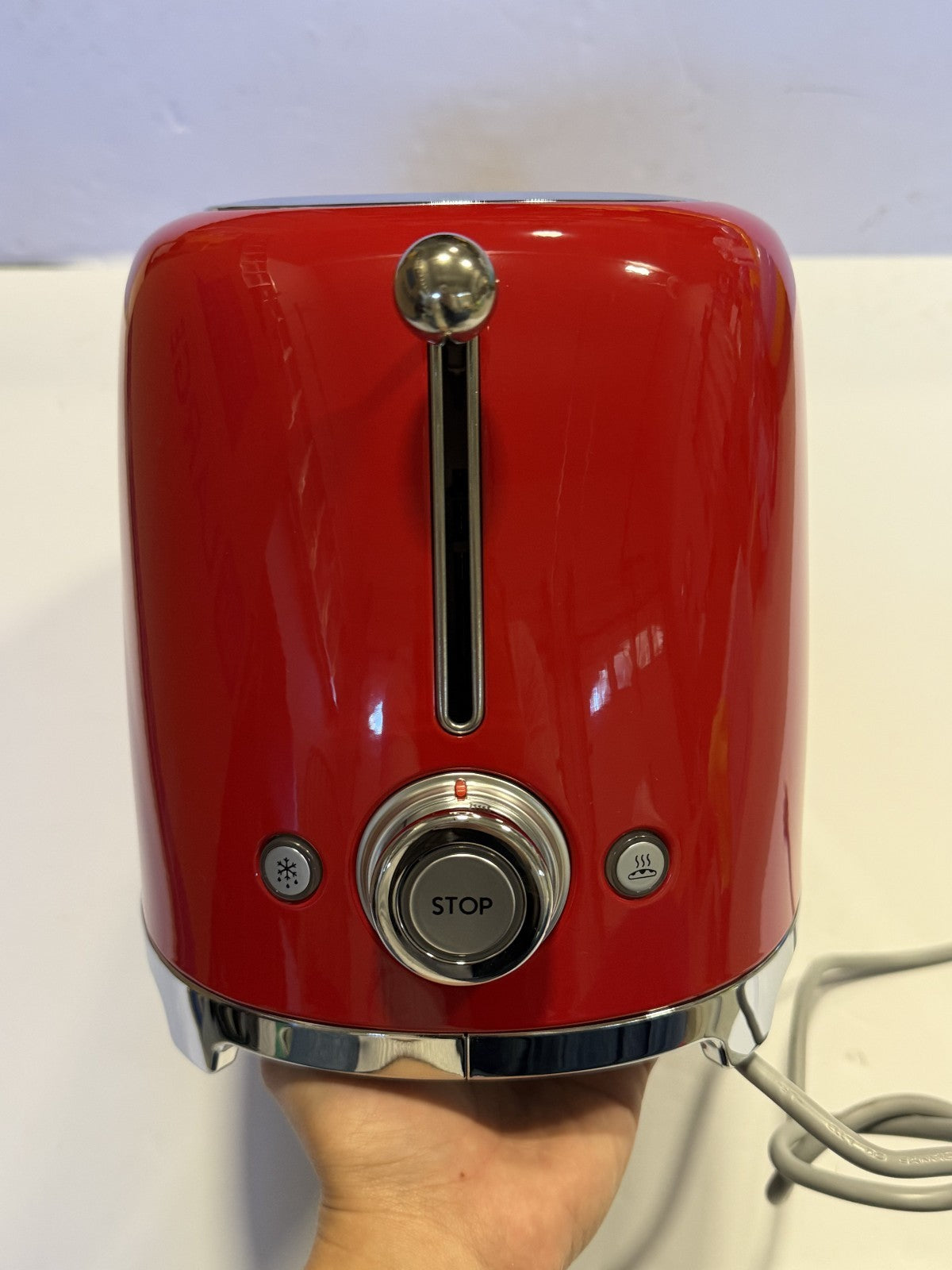 SMEG - TSF02 4-Slice Long Wide-Slot Toaster - RED (open box)
