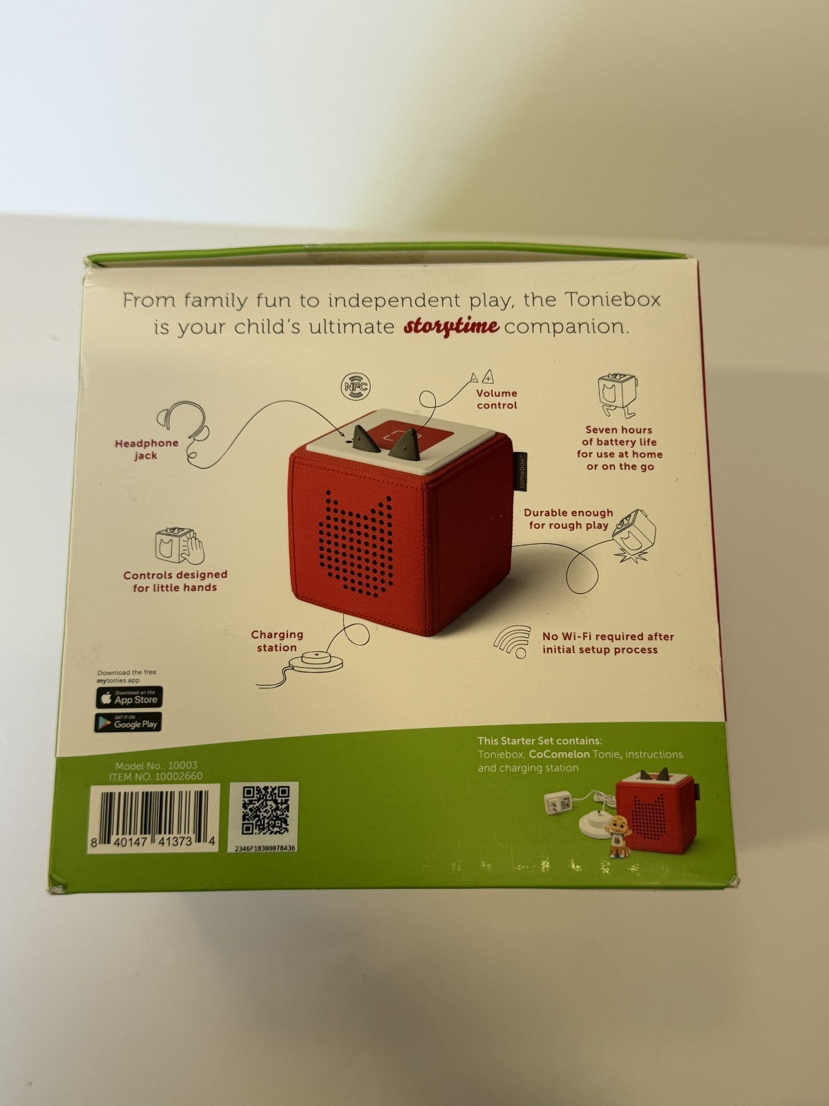 Tonies CoComelon Toniebox Starter Set Red JJ Musical Toy Complete