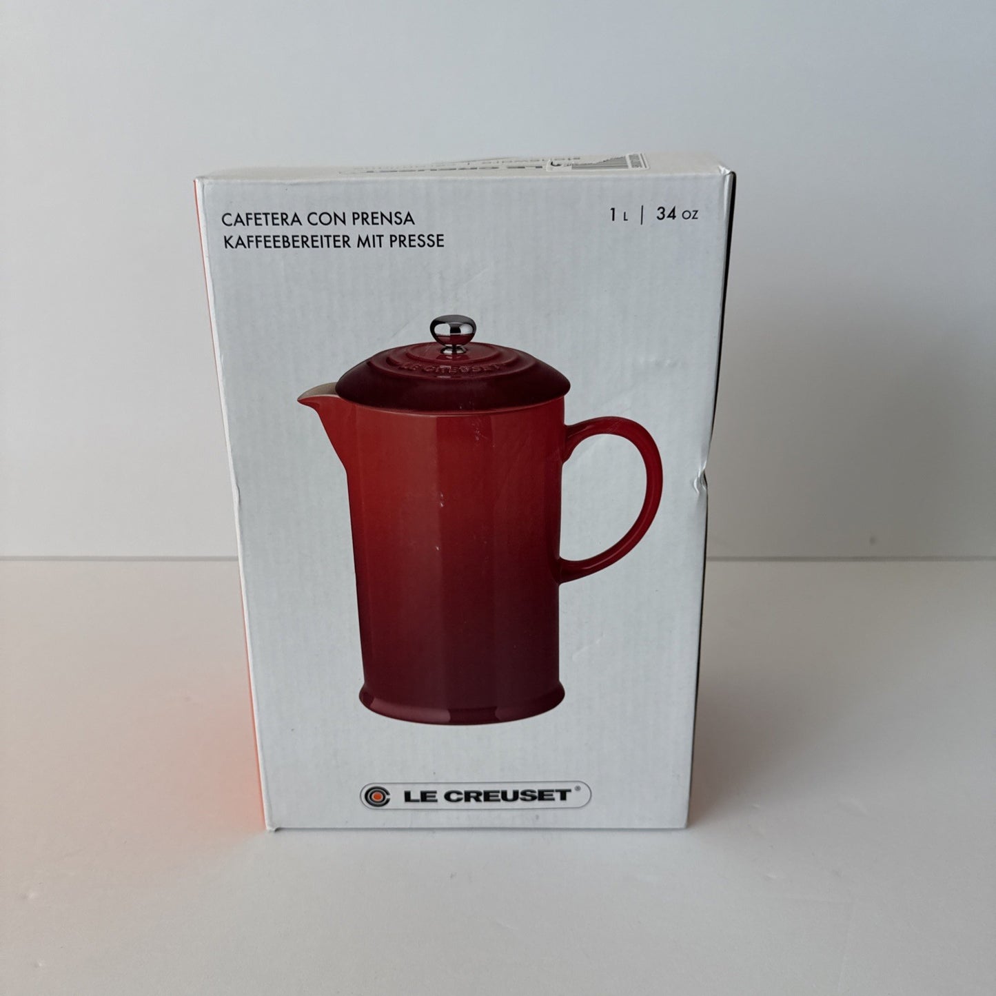 Le Creuset Stoneware 34 Ounce Marble Collection French Press -tested