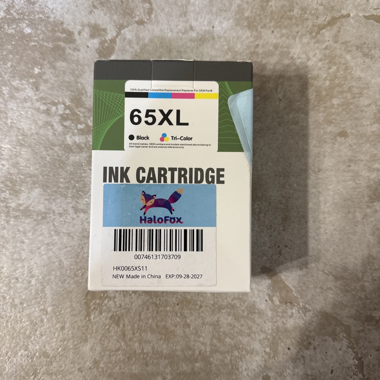 Ink Cartridge 65XL BLACK AND TRI COLOR. Blue Pink Yellow