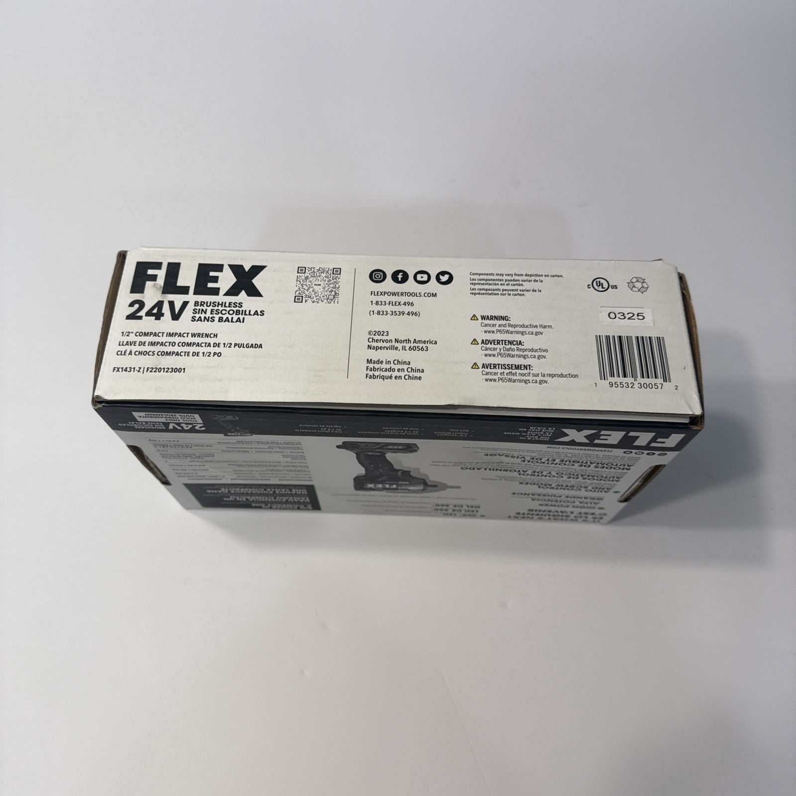 Flex FX1431-Z 24V 1/2 Cordless Compact Impact Gun 450ftlbs Torque Tool Only New