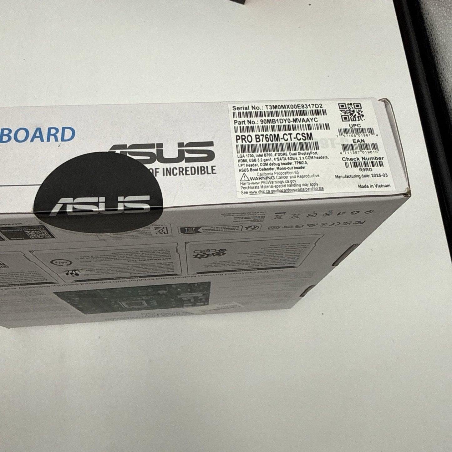 Asus Business Pro B760M-CT-CSM Motherboard LGA 1700 