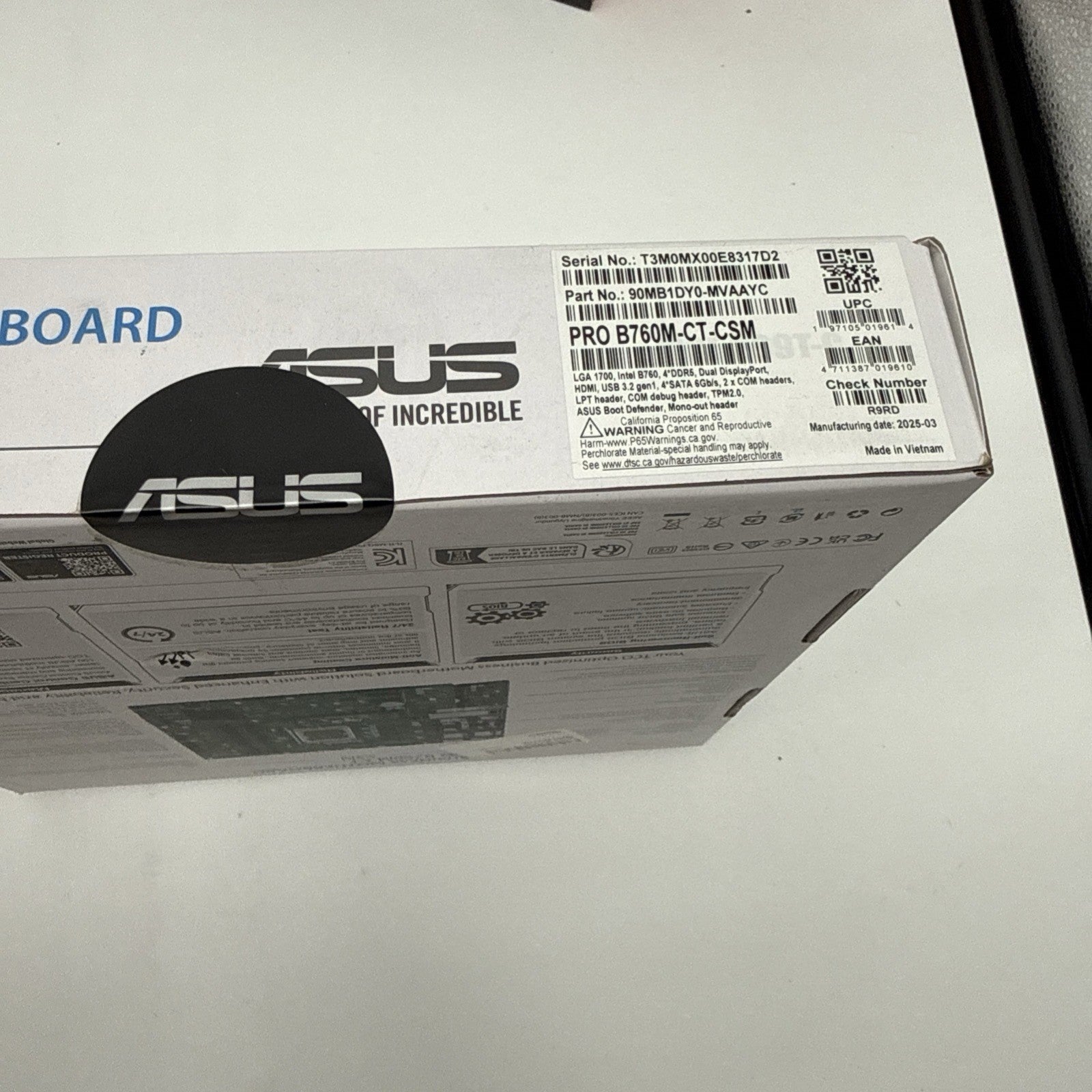Asus Business Pro B760M-CT-CSM Motherboard LGA 1700 