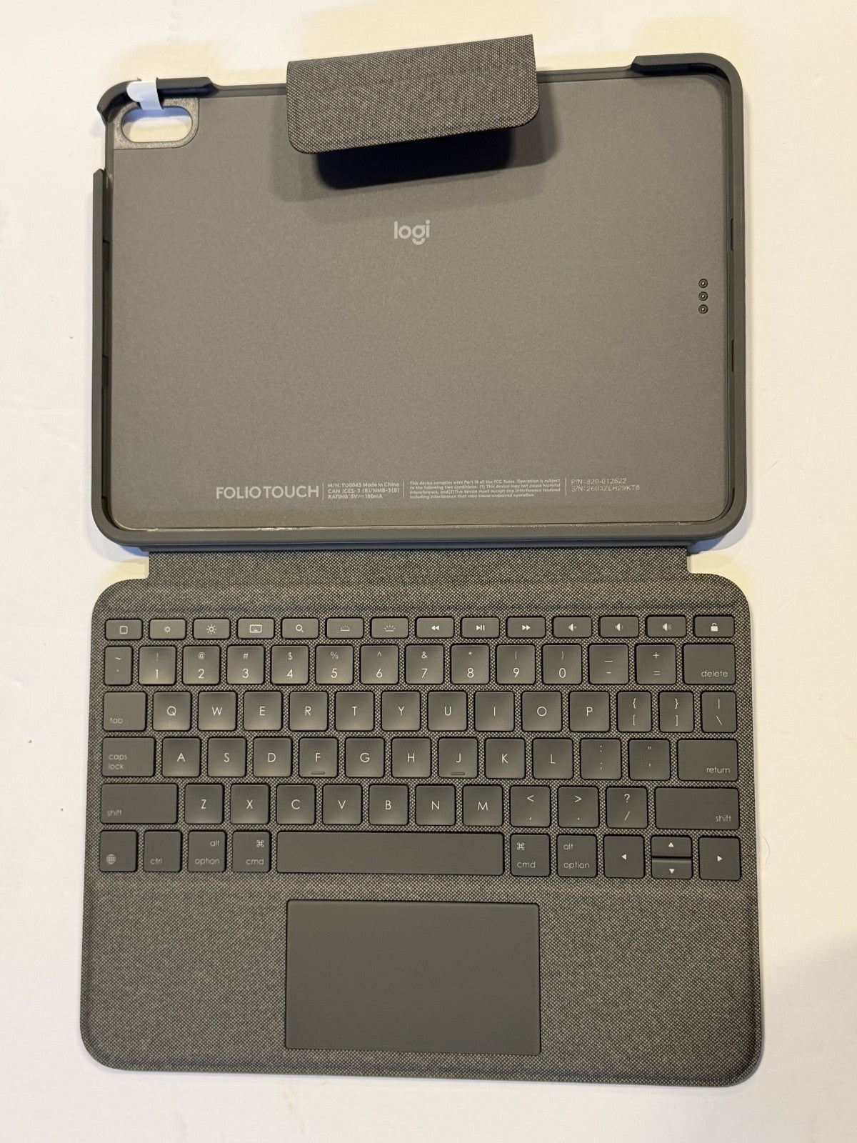 Logitech Folio Touch Keyboard Case For Apple iPad Air 4th 5th Gen 4 5 Graphite