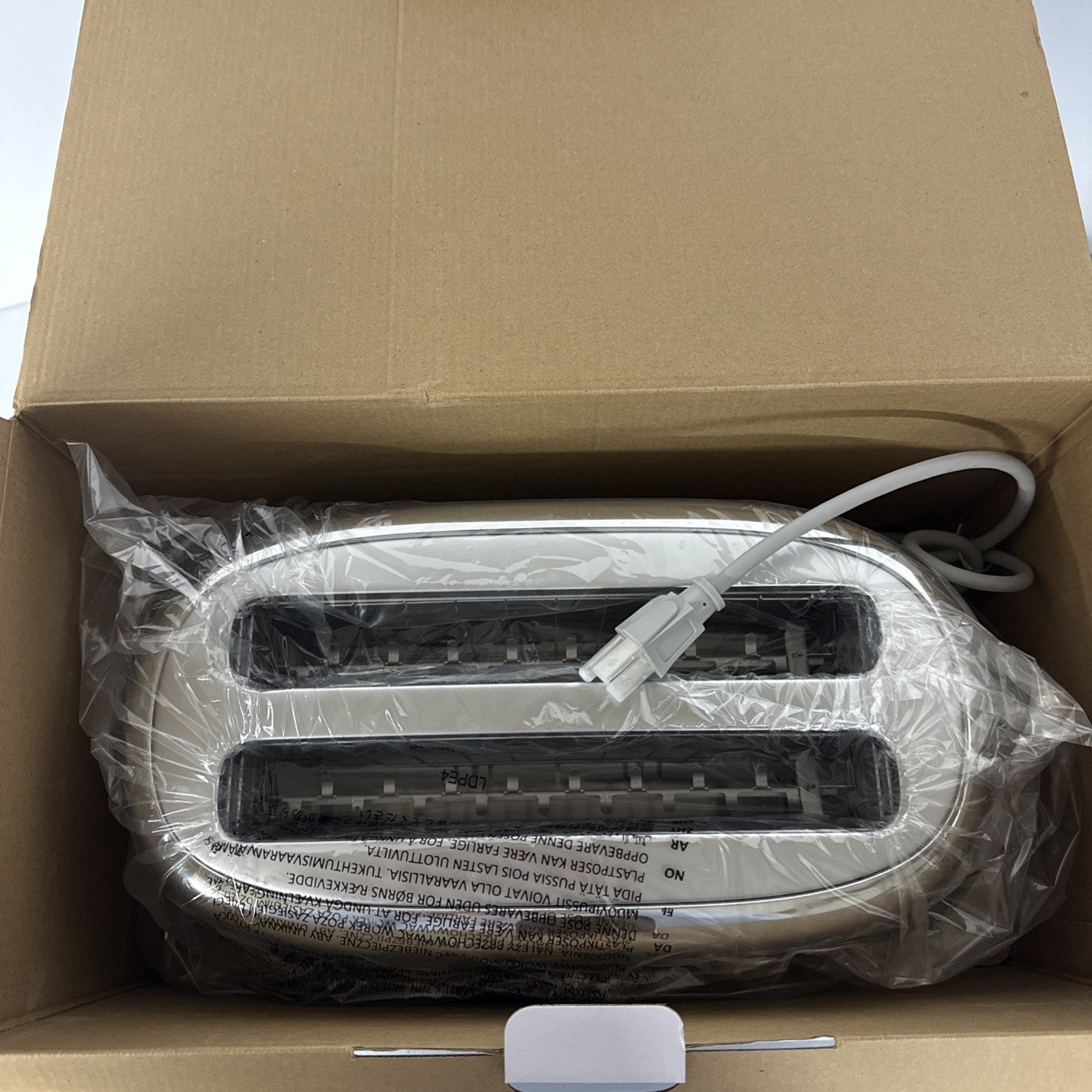 Smeg Original Tsf02 4 Slice Toaster Stainless Steel 1400W