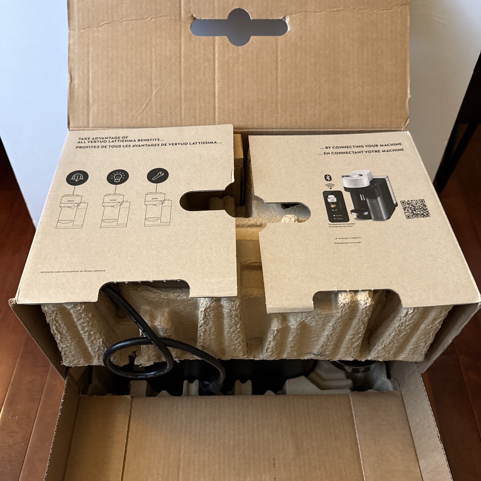 Home Coffee Lover Espresso Machine - Nespresso Vertuo Lattissima Black ENV300B