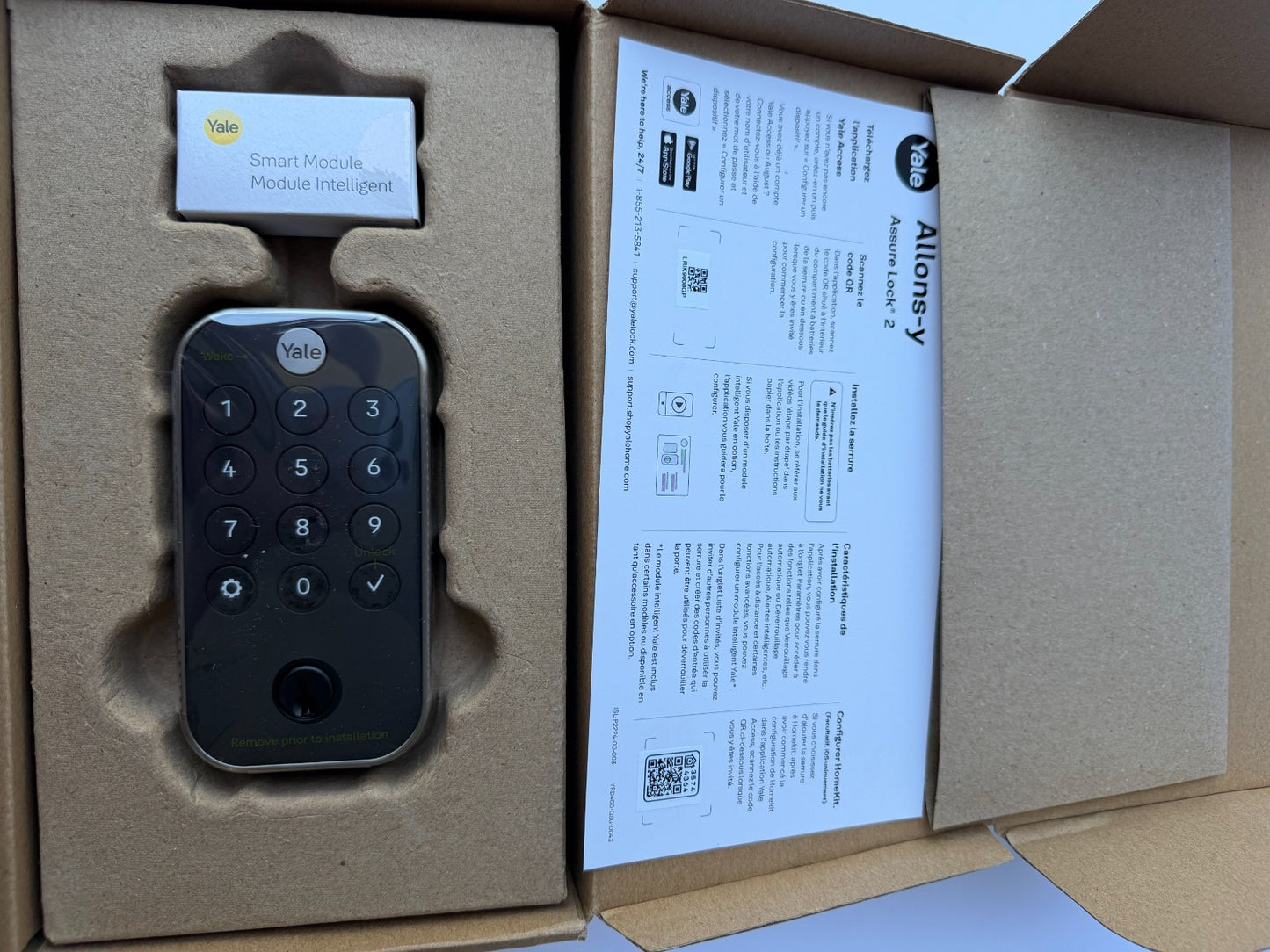 Yale Assure Lock 2 Wi-Fi Keypad Smart Lock Satin Nickel - open box