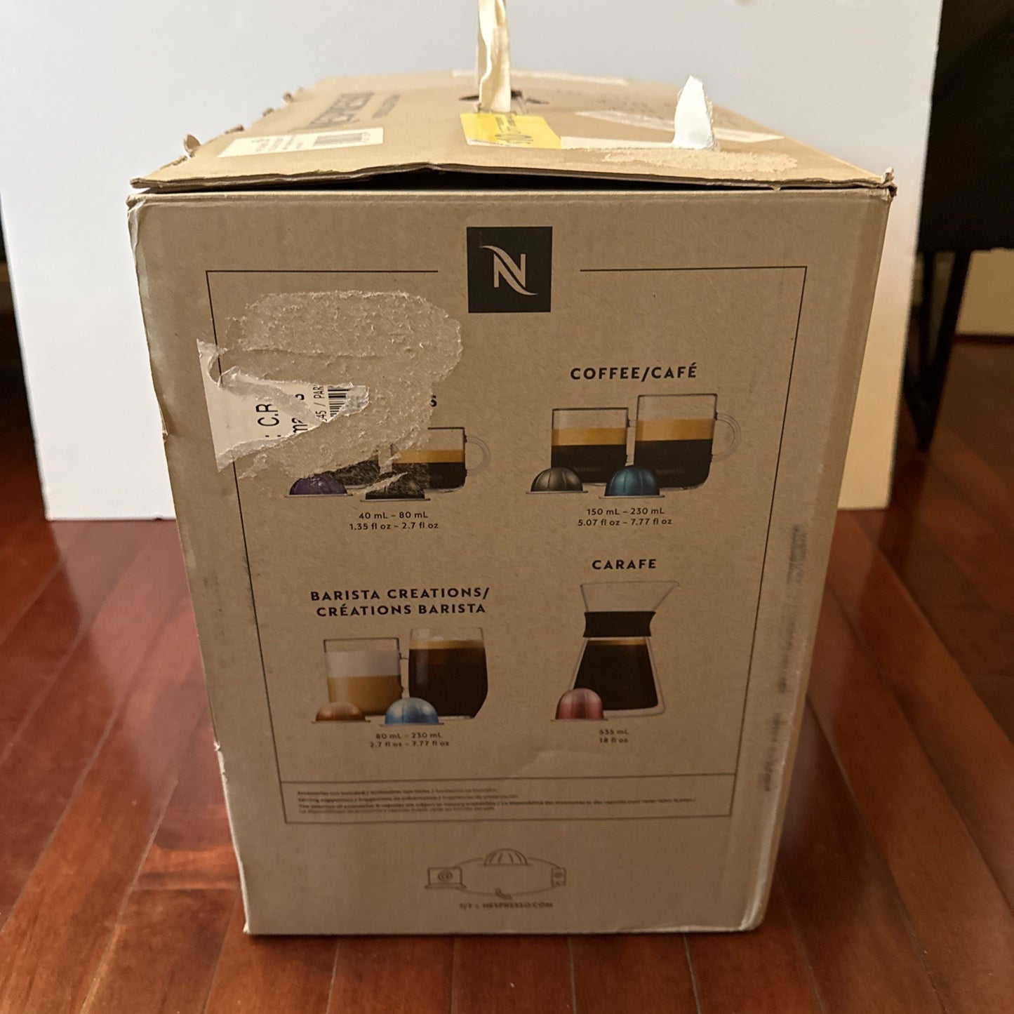 Home Coffee Lover Espresso Machine - Nespresso Vertuo Lattissima Black ENV300B