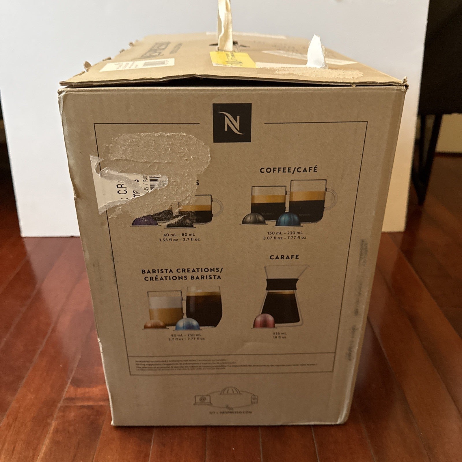 Home Coffee Lover Espresso Machine - Nespresso Vertuo Lattissima Black ENV300B
