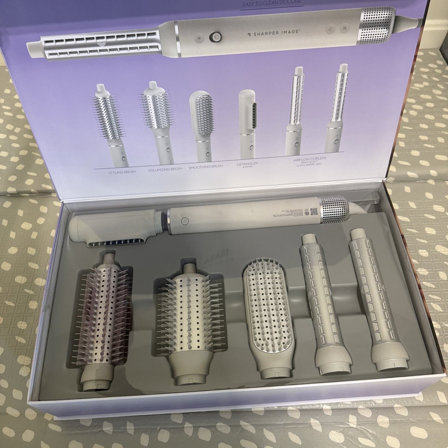 Sharper Image Revel 6-in-1 Hair Multi-Styler Airflow Styler 6pc See Notes