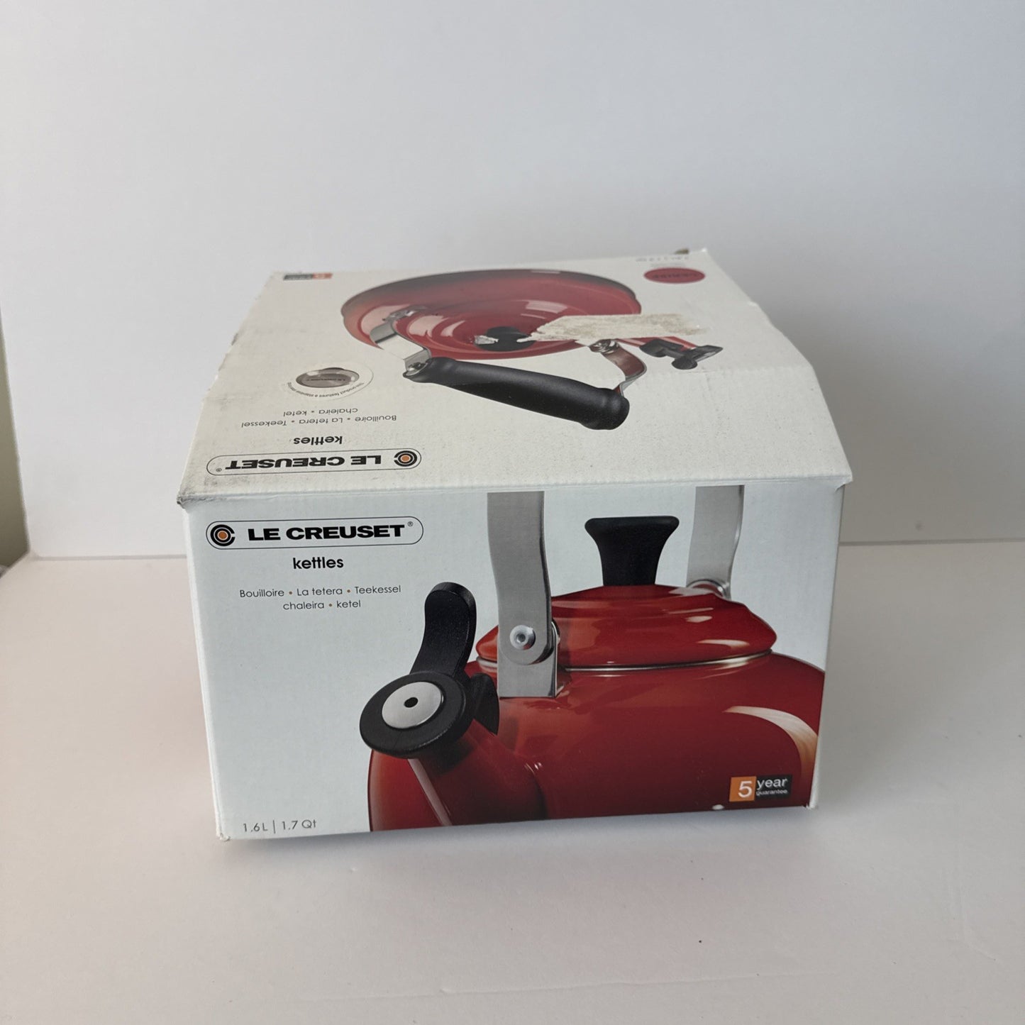 Boil Water Fast - Le Creuset 1.7qt Whistling Tea Kettle Cerise See Pics