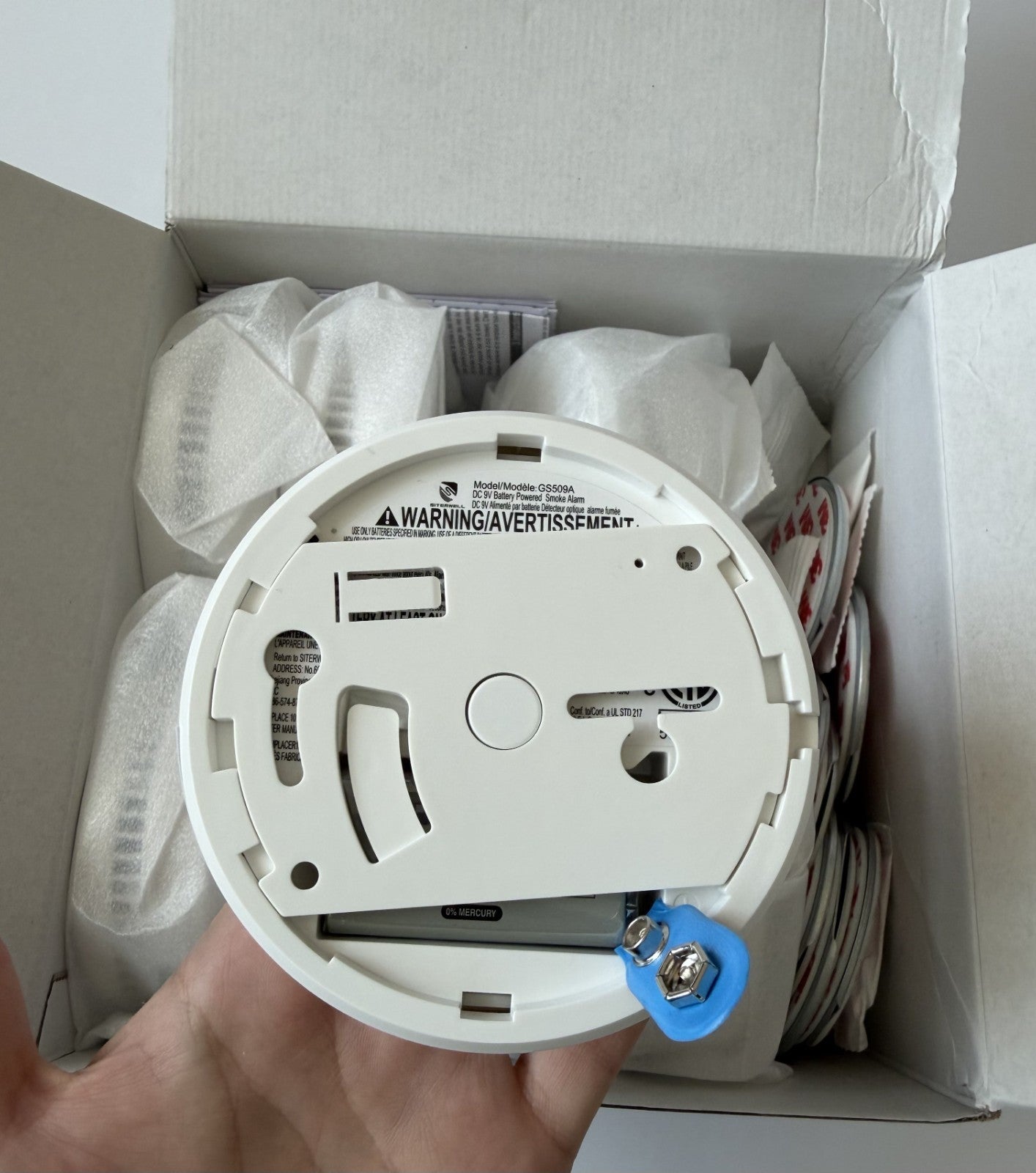 Siterwell Photoelectric Smoke Alarm 8 PCS - 10-Year Battery GS509A