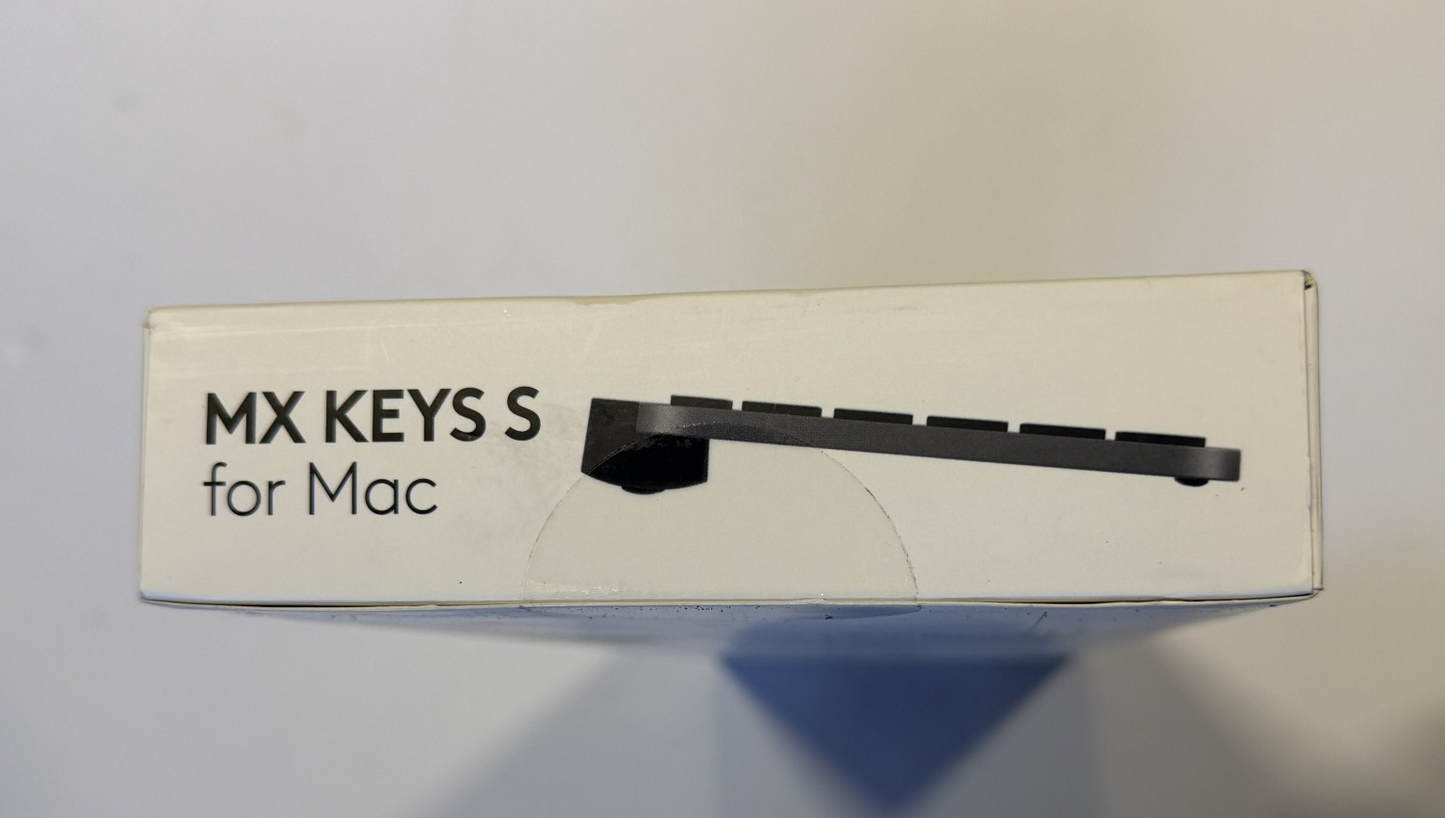 Logitech MX S Keys Full Size Keyboard for PC and Mac -BLACK