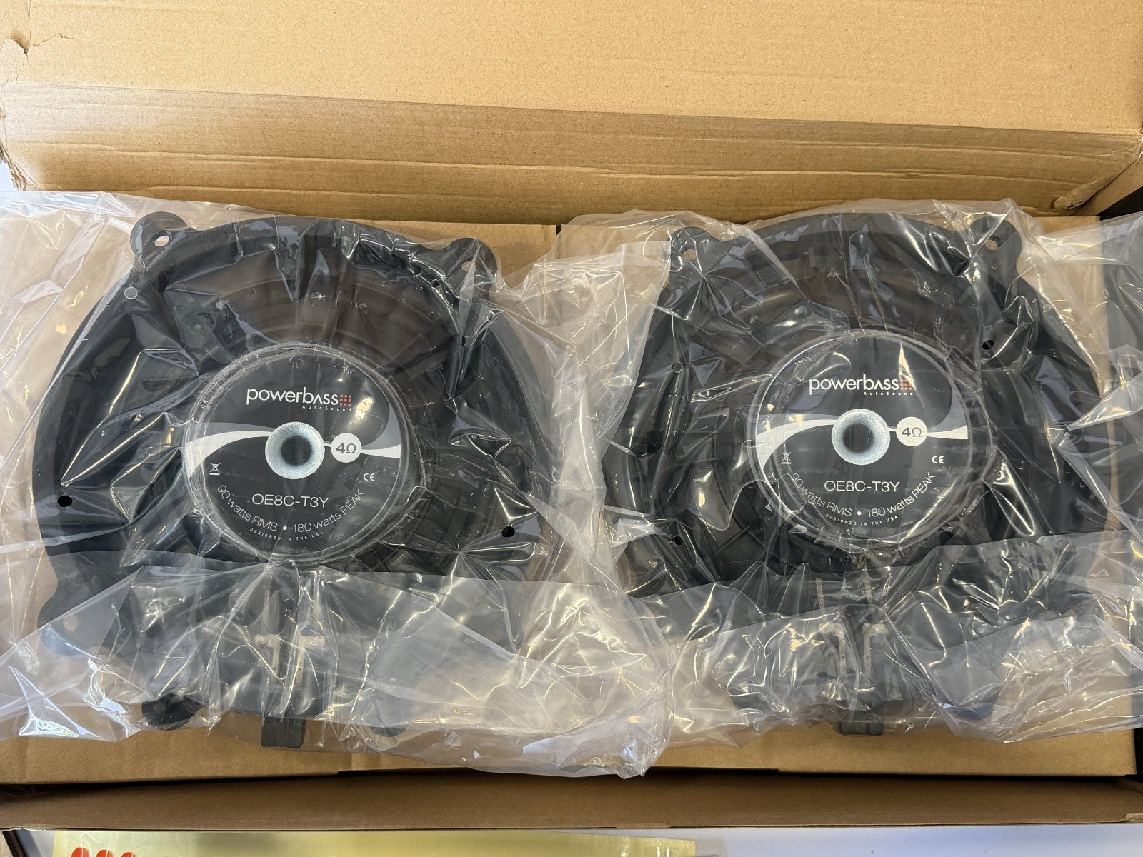 PowerBass OE8C-T3Y Replacement OEM 8" Component System 180W - 2PCS