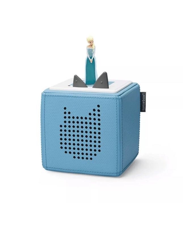 Tonies Original Tonie Box Frozen Sky Blue With Charging Station- Without Elsa
