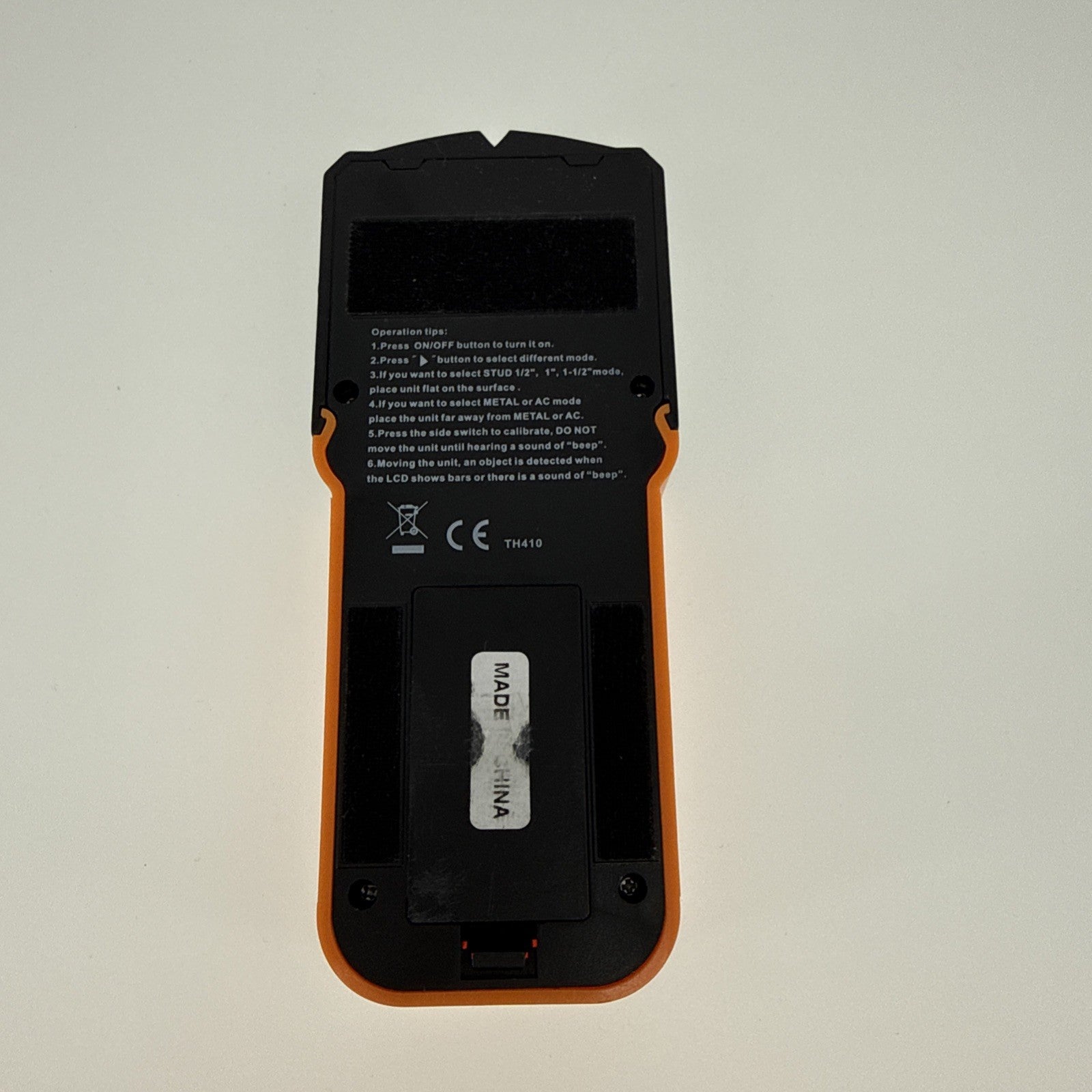 Jaxwq TH410 Orange Black LCD Display Auto Calibration Stud Finder