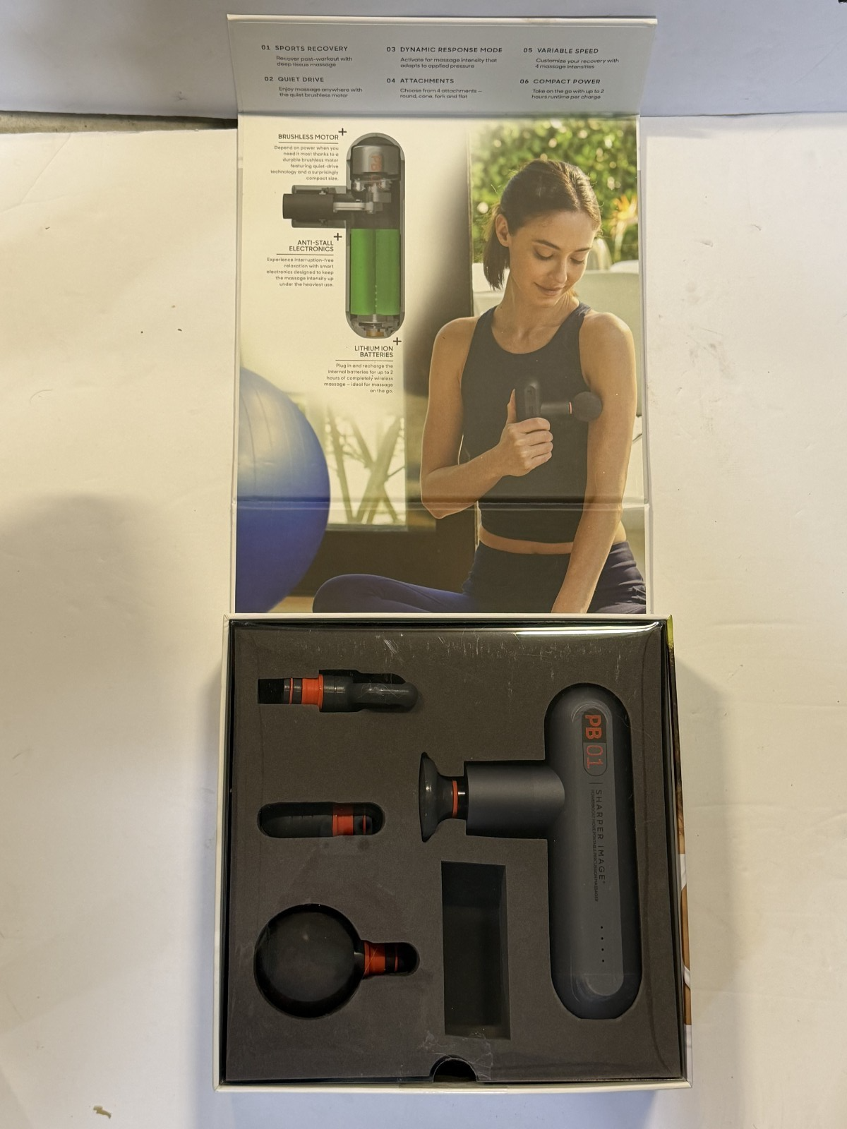 Sharper Image Powerboost Move Portable Percussion Body Massager