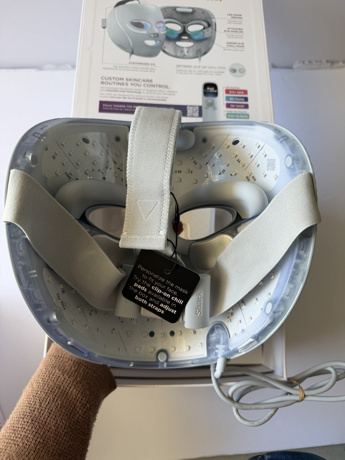 Shark CryoGlow LED Face Mask (FSA/HSA Eligible*) with Under-Eye Cooling