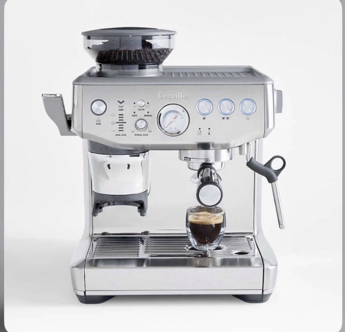 Breville Barista Express Impress Espresso Machine - BES876BSS1BNA1 Silver)Tested