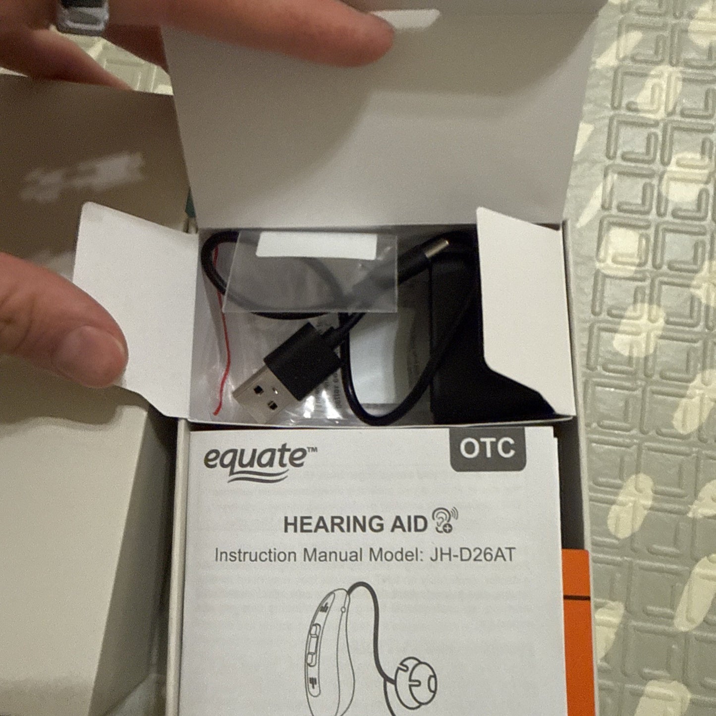 Equate OTC Hearing Aid Model JH-D26AT