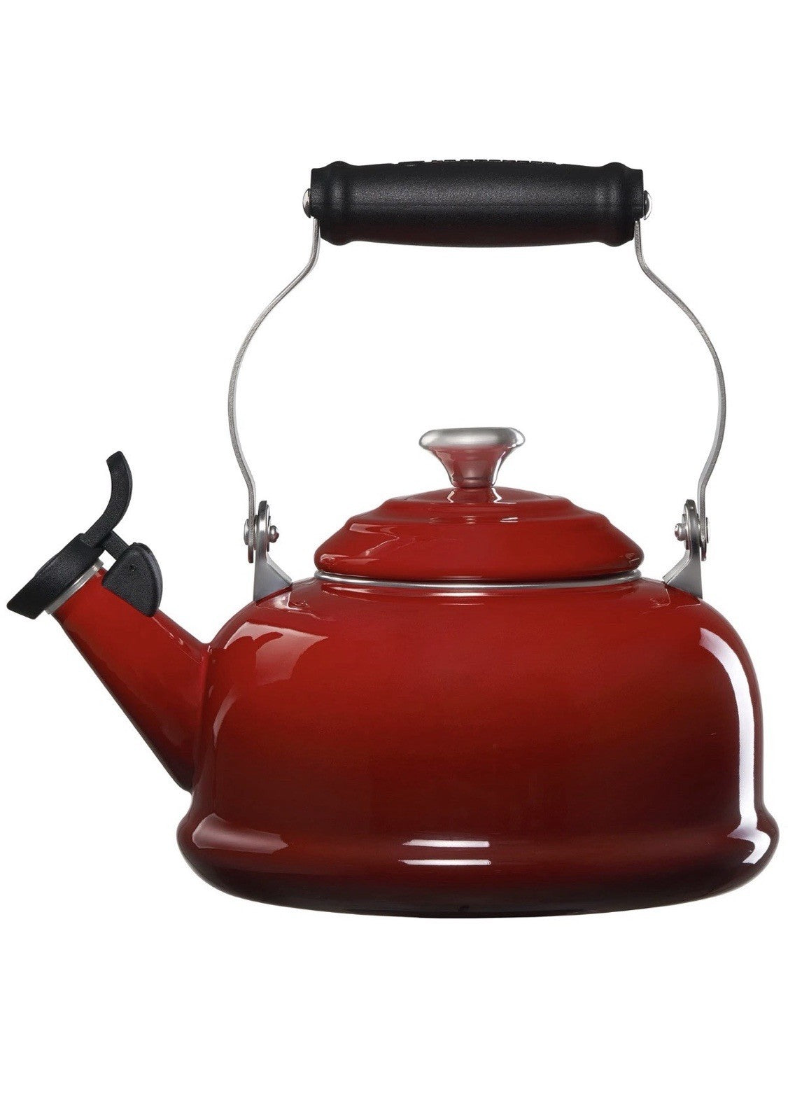 Boil Water Fast - Le Creuset 1.7qt Whistling Tea Kettle Cerise See Pics