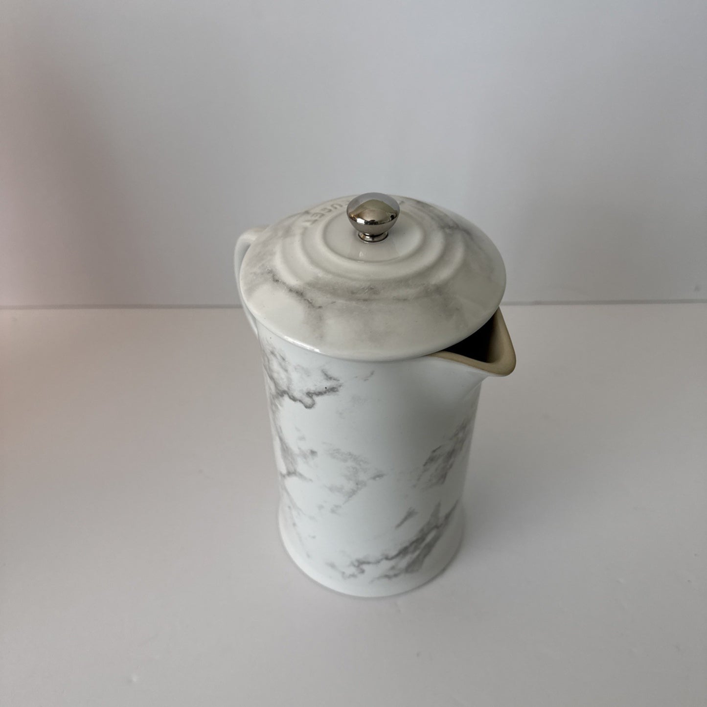 Le Creuset Stoneware 34 Ounce Marble Collection French Press -tested