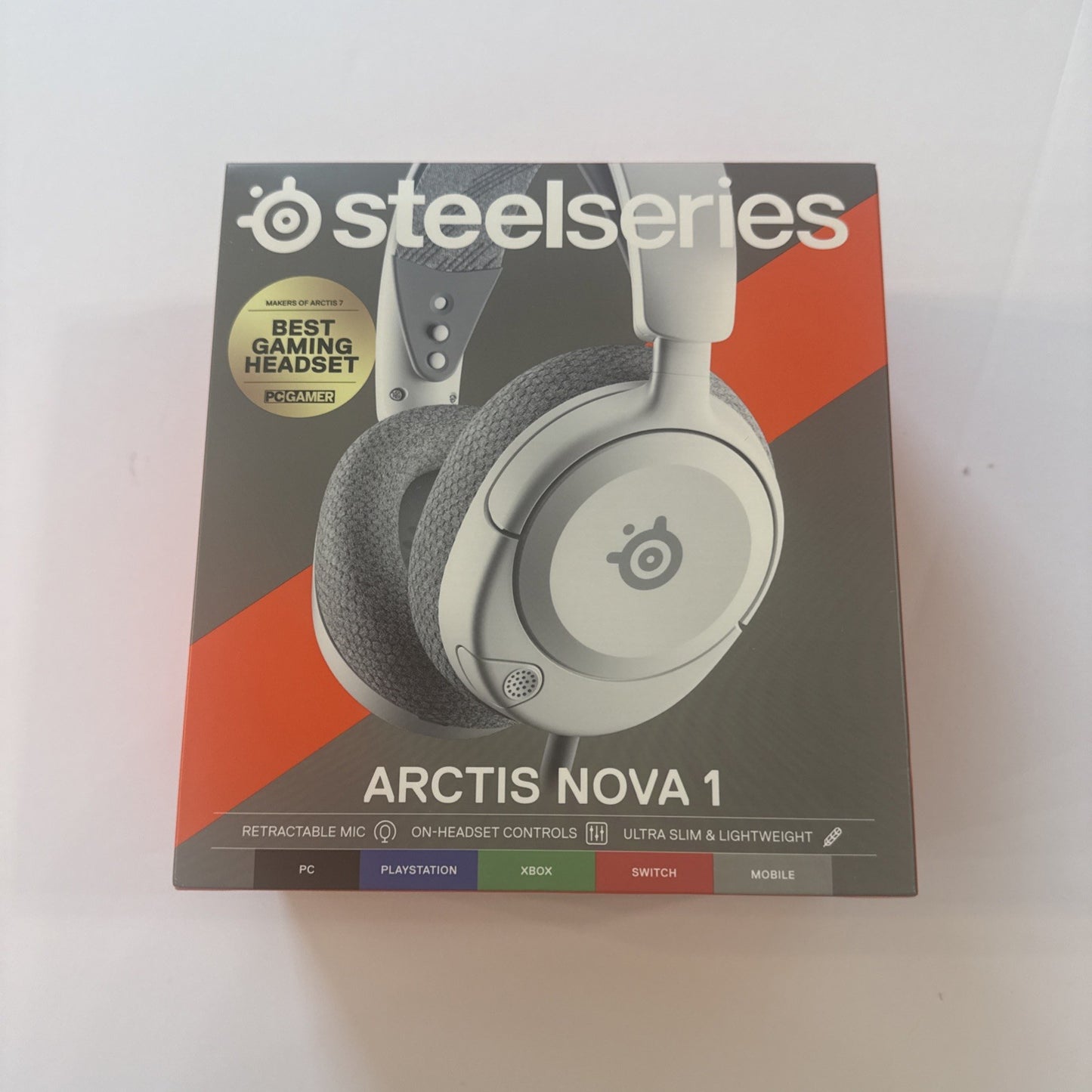 SteelSeries Arctis Nova 1 — Multi-System Gaming Headset Wired, White. SEALED