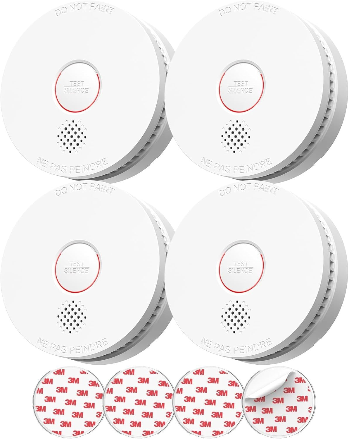 Siterwell Photoelectric Smoke Alarm 8 PCS - 10-Year Battery GS509A