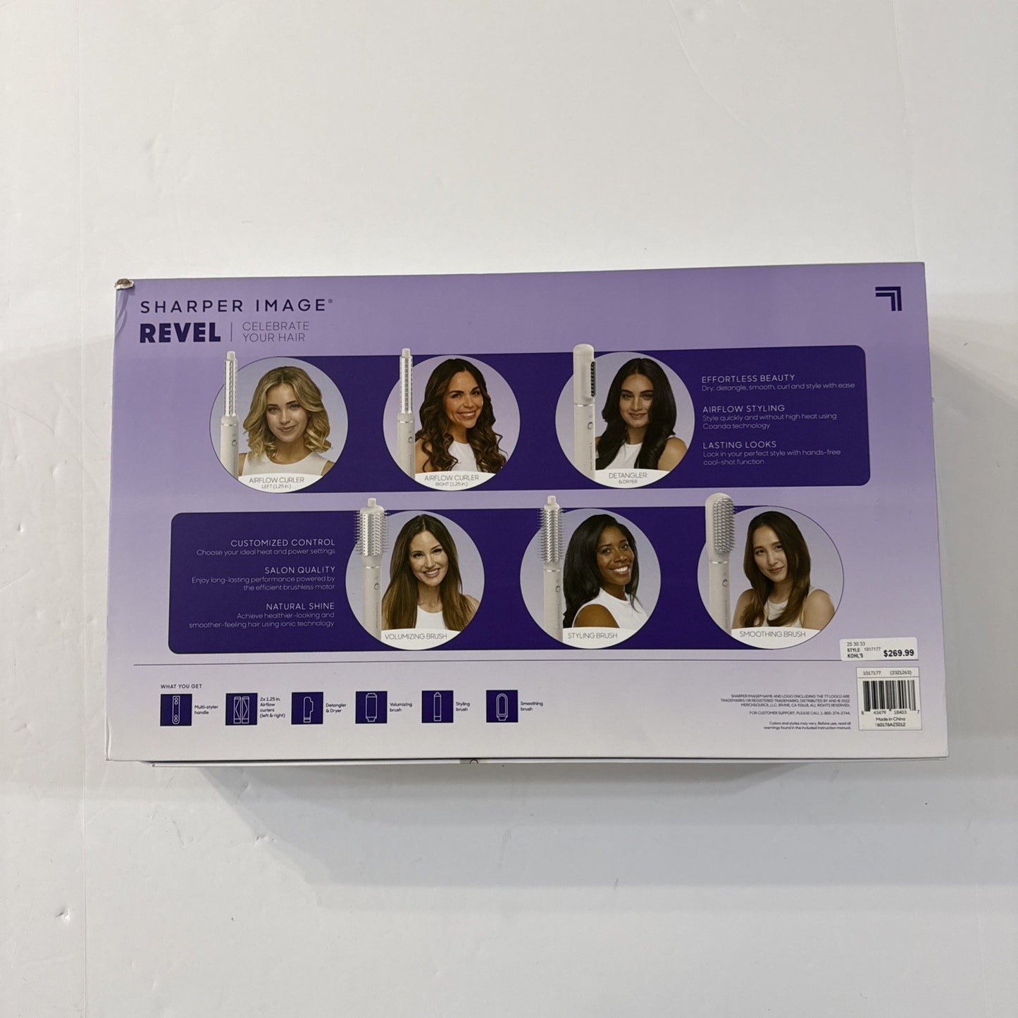 Sharper Image Revel 6 in 1 Hair Multi-Styler - 6 attachments