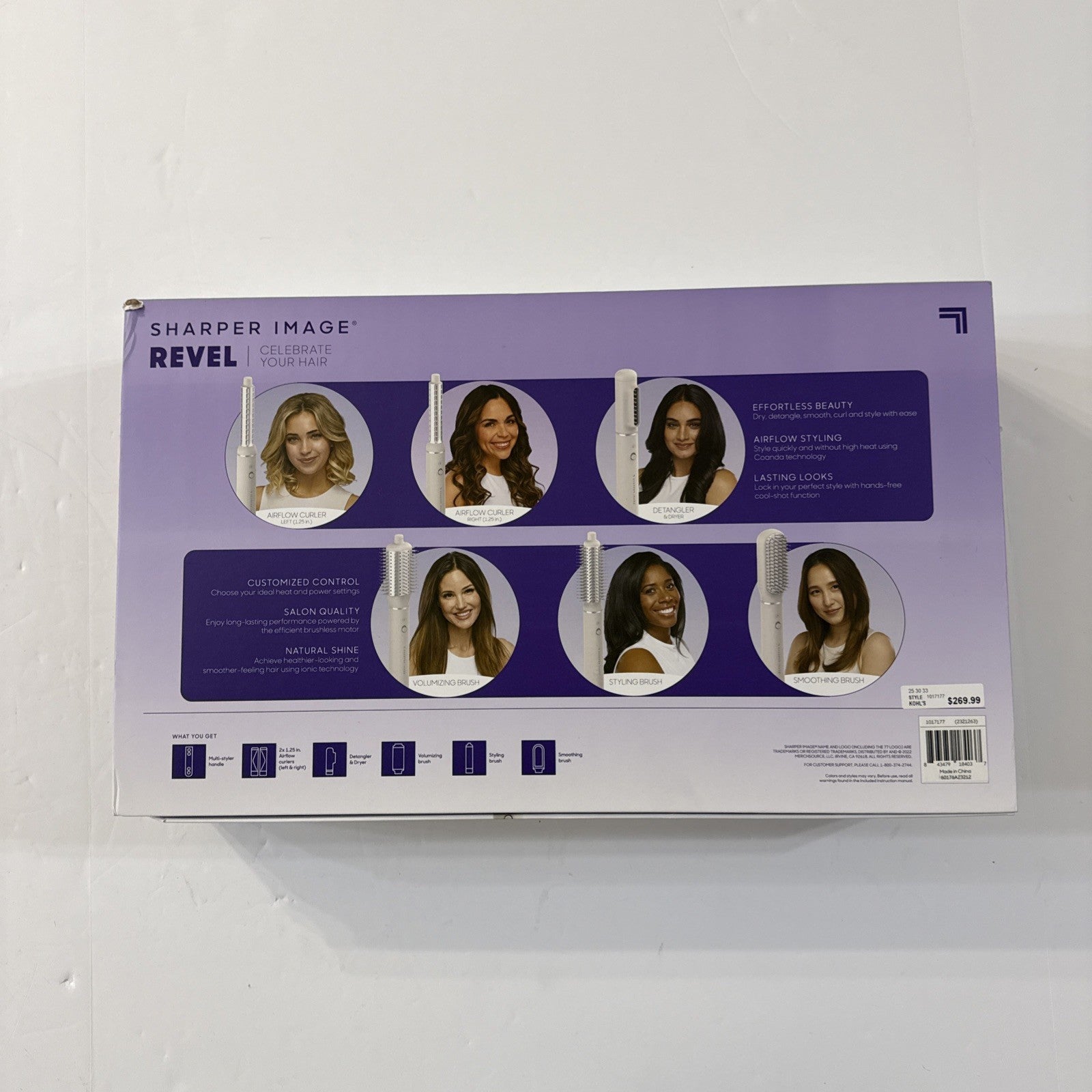 Sharper Image Revel 6 in 1 Hair Multi-Styler - 6 attachments