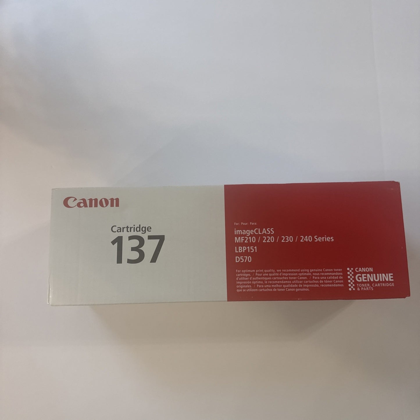 Canon Genuine 137 Replacement Toner Cartridge - Black (4/22)