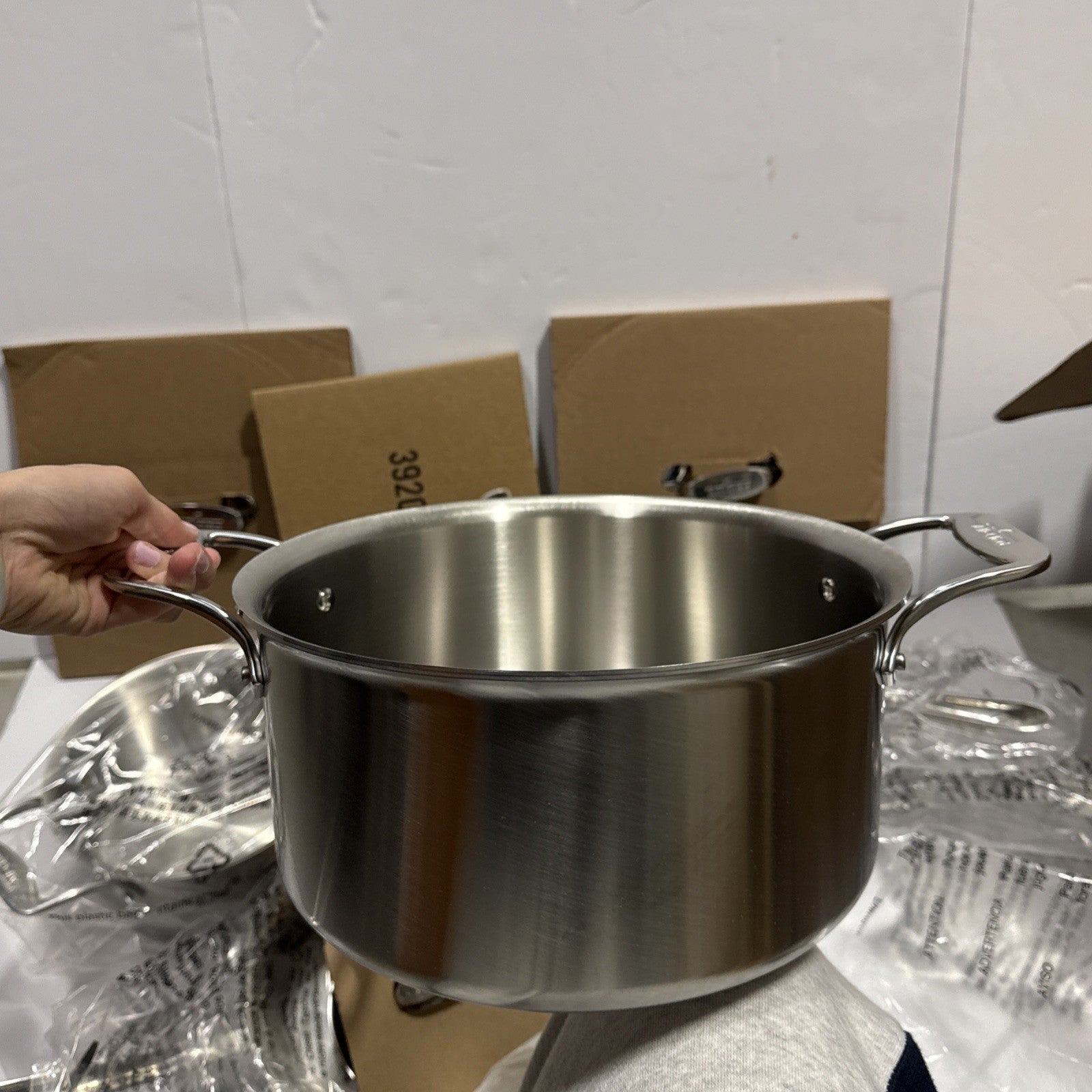 All Clad D5 Stainless Steel 10 Piece Cookware Set Induction Compatible