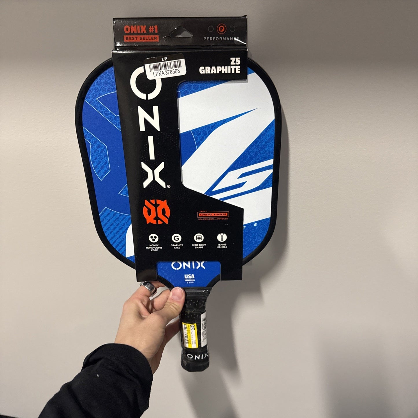 ONIX Z5 Mod V2 Graphite Pickleball Paddle | NOMEX Honeycomb Core | Wide | Blue