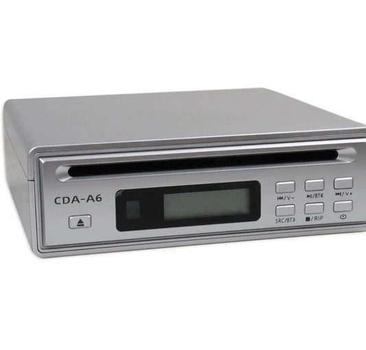CDA-A6 Silver CD Player with hi-fi Feature, Single Disc, Home Audio