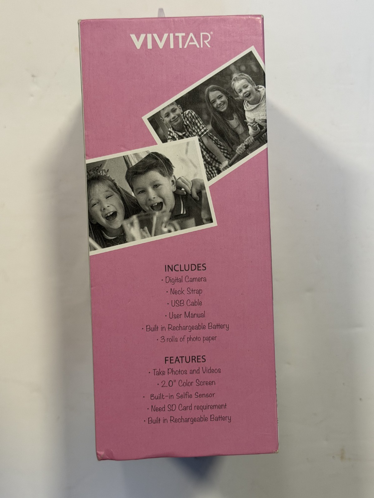 Vivitar Instaprint 20MP Instant Digital Camera Pink - USED