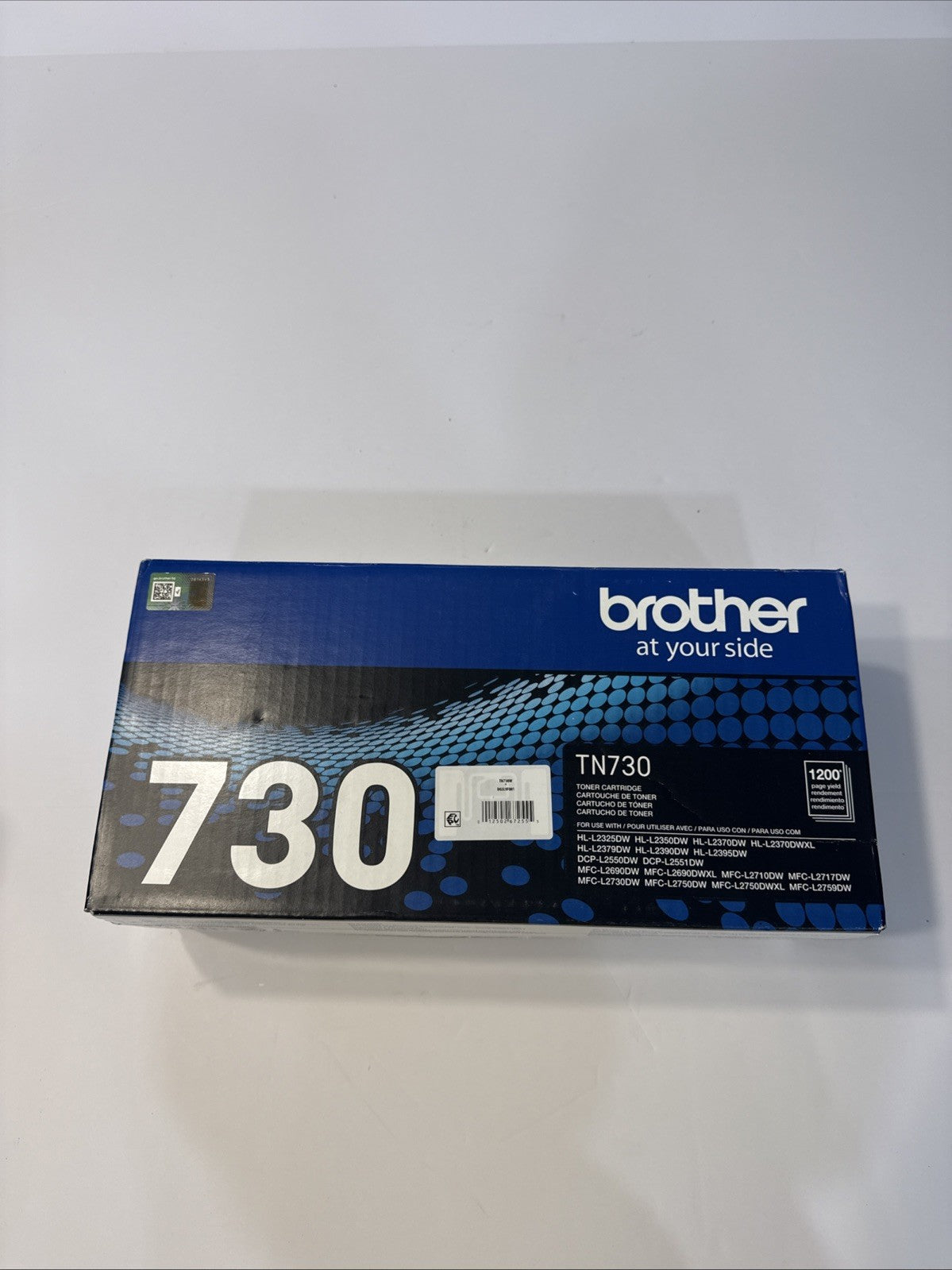 Brother Genuine TN730 Standard Yield Black Toner Cartridge HL-L2350DW/MFCL2710DW