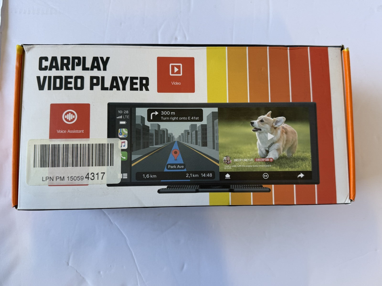 LAMTTO RC29 WIRELESS CARPLAY VIDEO PLAYER - 10.25" TOUCHSCREEN FOR CAR