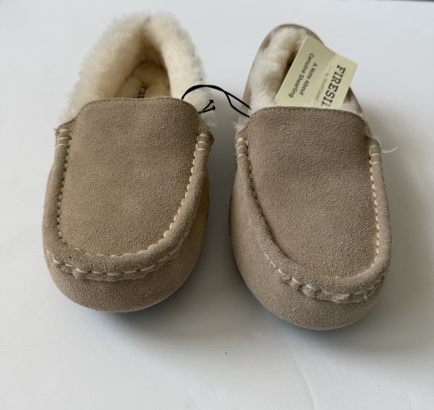 Fireside By Dearfoams Women's Mel Genuine Shearling Moccasin Slipper