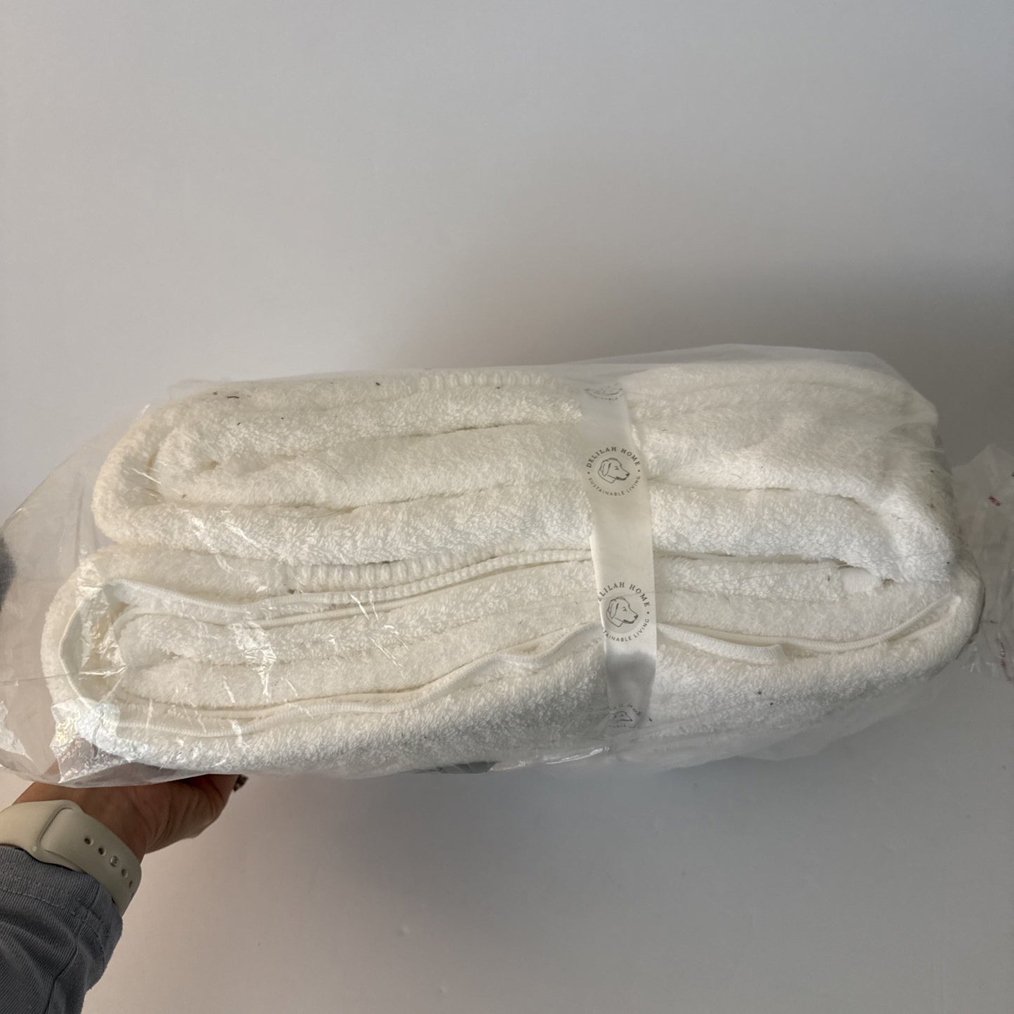 Delilah Home Sustainable Living 100% Organic Cotton Towels 30x65 2 Pack