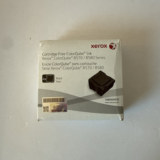 Genuine Xerox Cartridge-Free ColorQube 108R00930 Black Ink Pack for 8570 8580