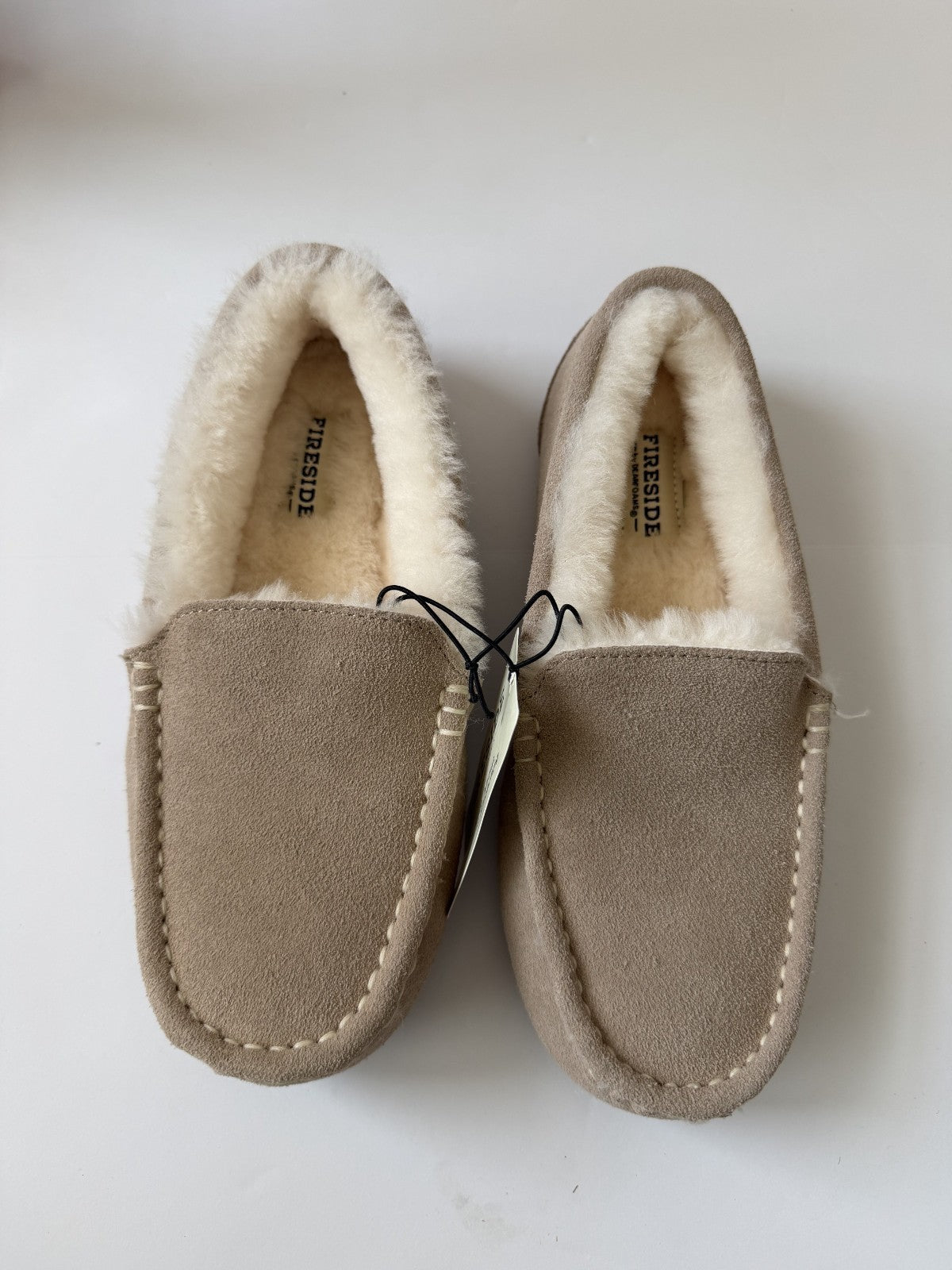 Fireside By Dearfoams Women's Mel Genuine Shearling Moccasin Slipper