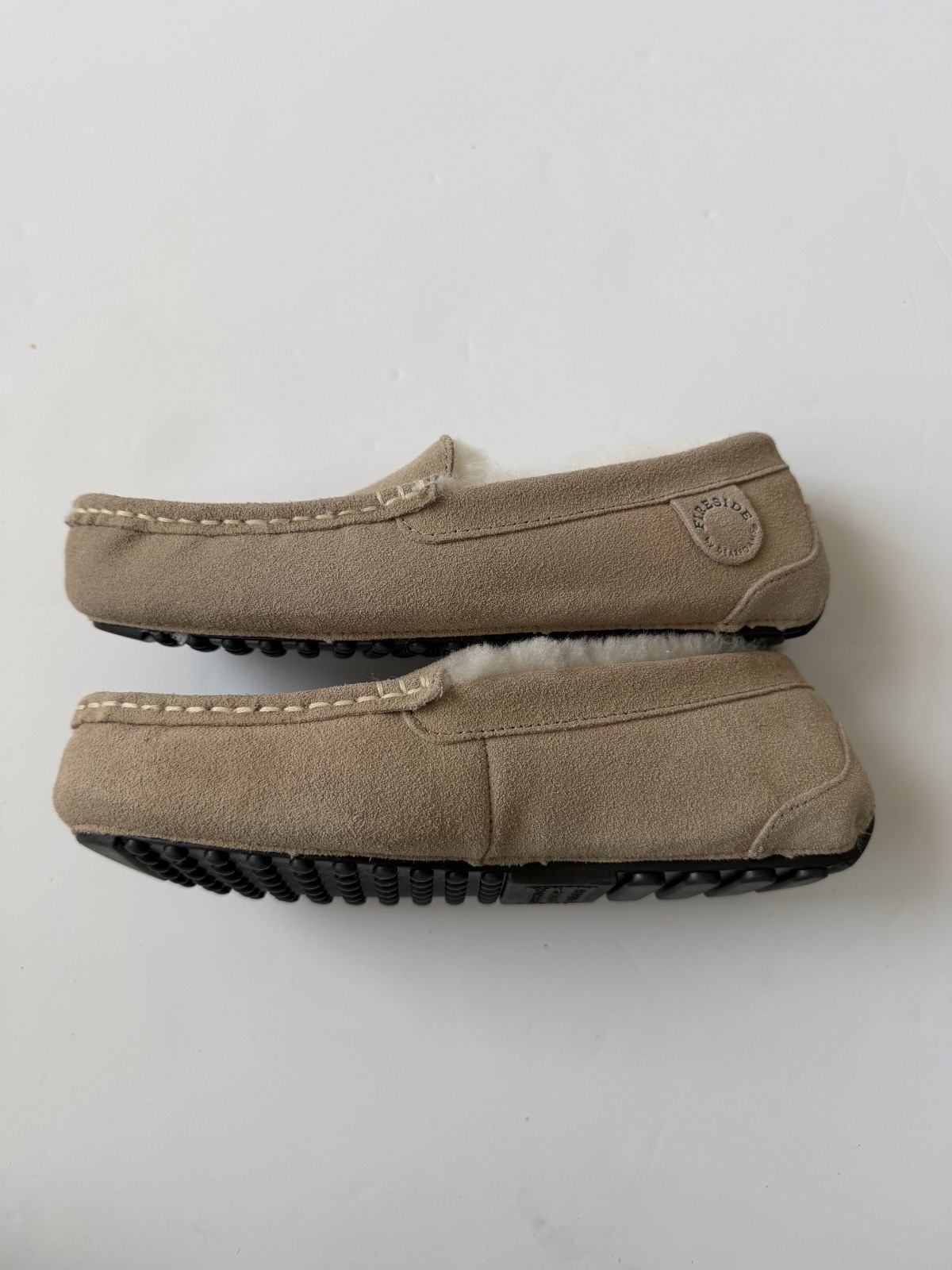 Fireside By Dearfoams Women's Mel Genuine Shearling Moccasin Slipper